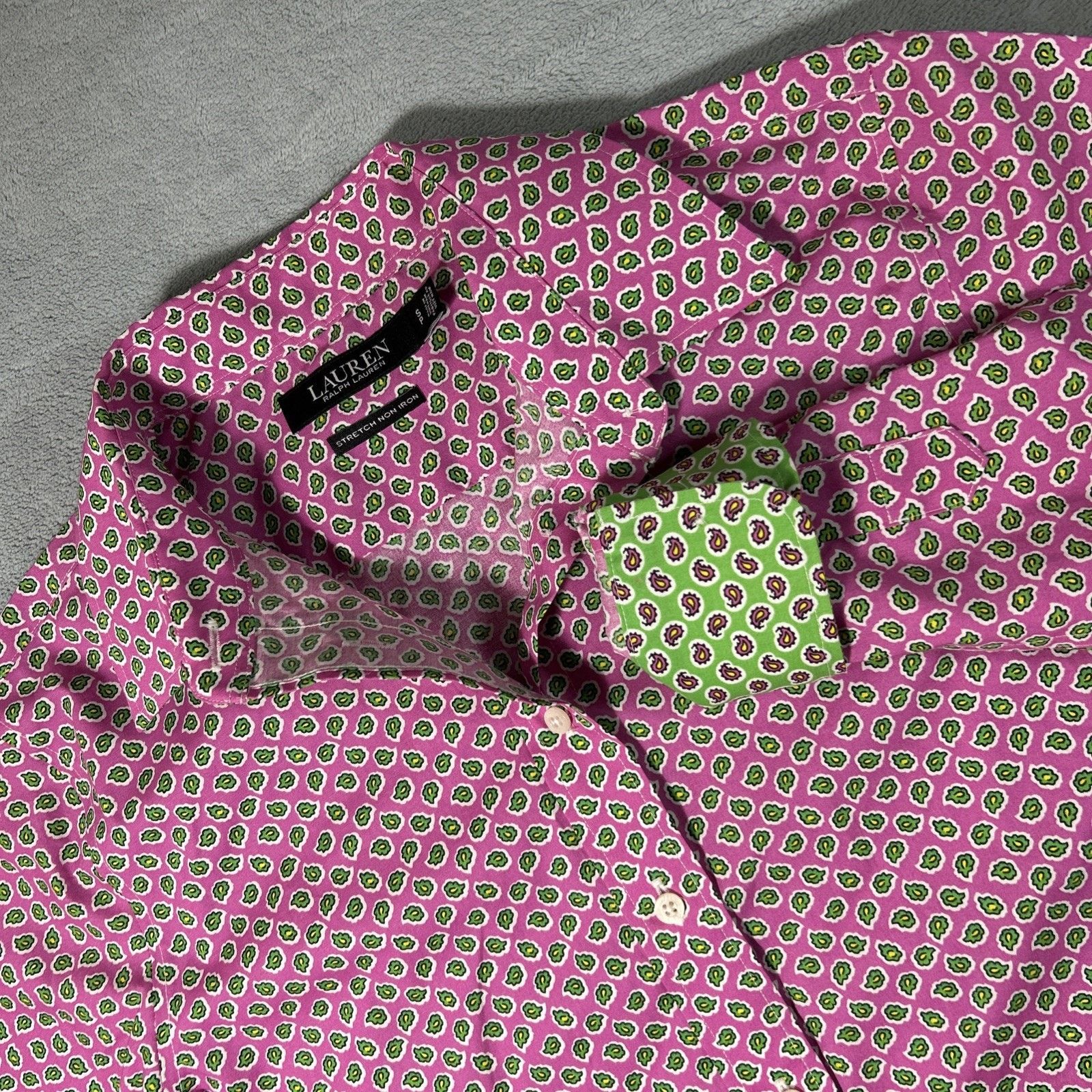 Lauren Ralph Lauren Polo Lauren Ralph Lauren Button Dress Shirt Small Flip Cuff Size S / US 4 / IT 40 - 1 Thumbnail