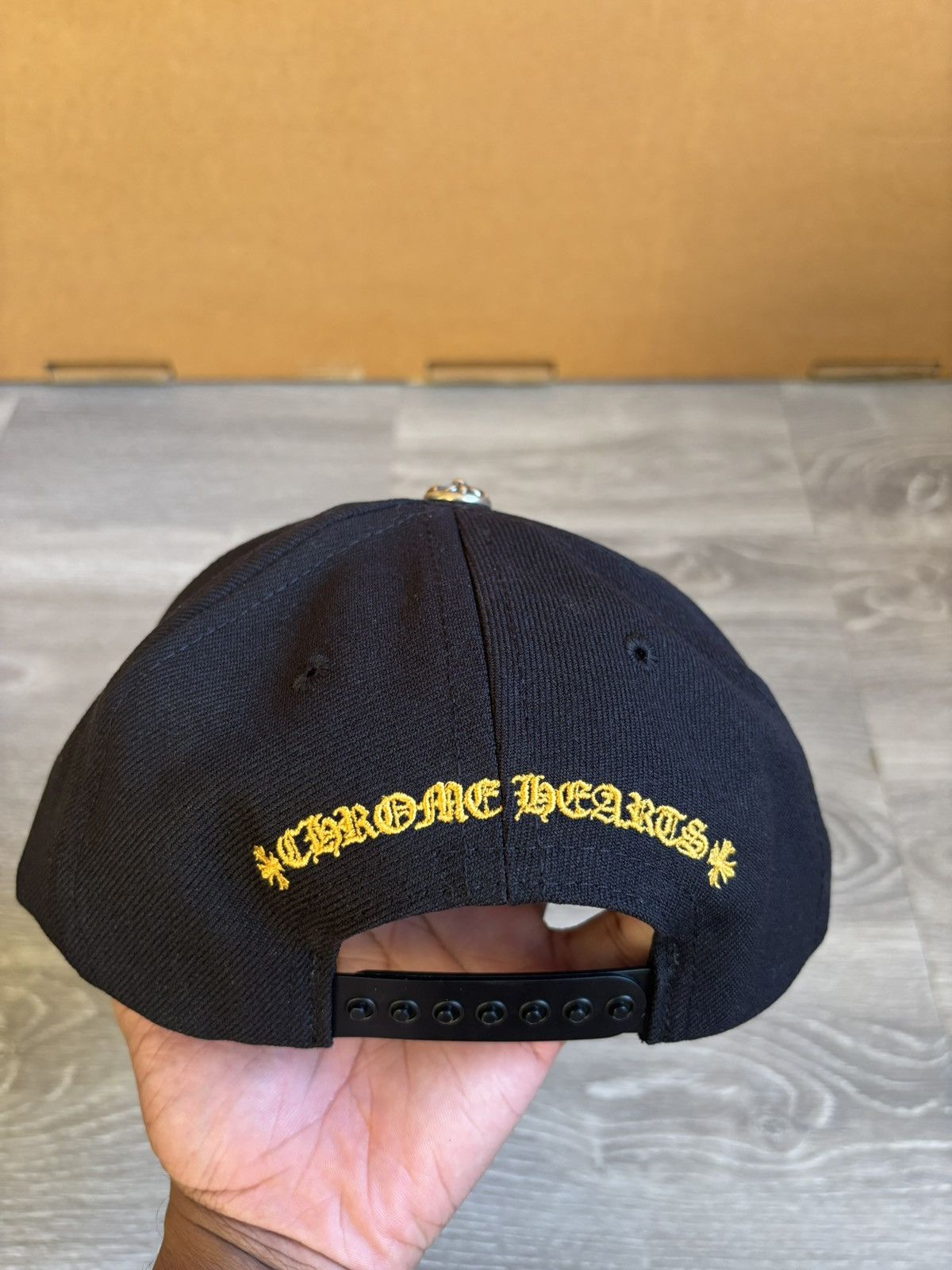 Chrome Hearts Chrome Hearts CH Baseball Cap Black/Yellow Snapback Hat Size ONE SIZE - 5 Thumbnail