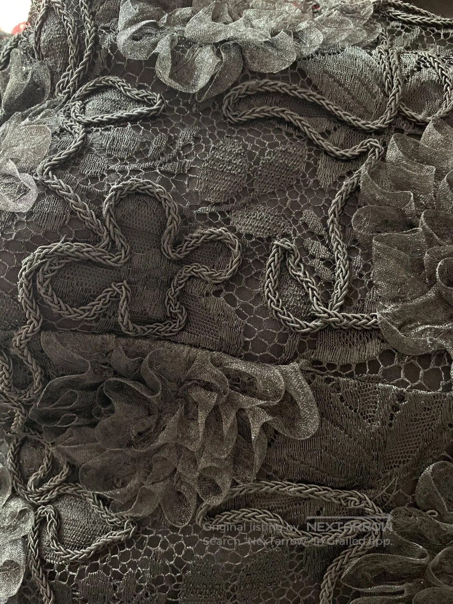 Chanel Chanel Vintage Lace Off-Shoulder Top. Size M / US 6-8 / IT 42-44 - 8 Thumbnail