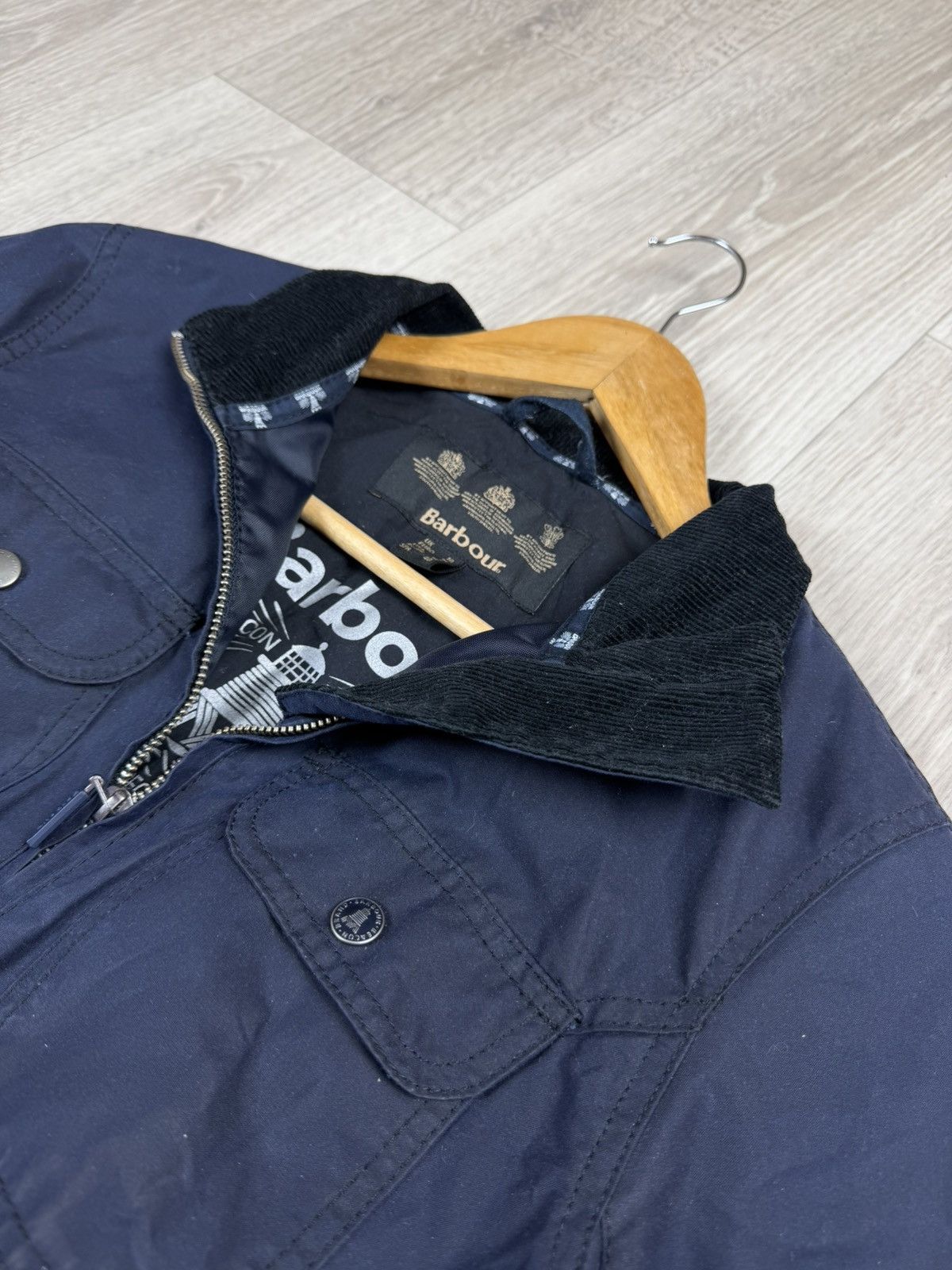 Barbour Barbour Filey Wax Jacket Ladies UK 10 Navy Size M / US 6-8 / IT 42-44 - 4 Thumbnail