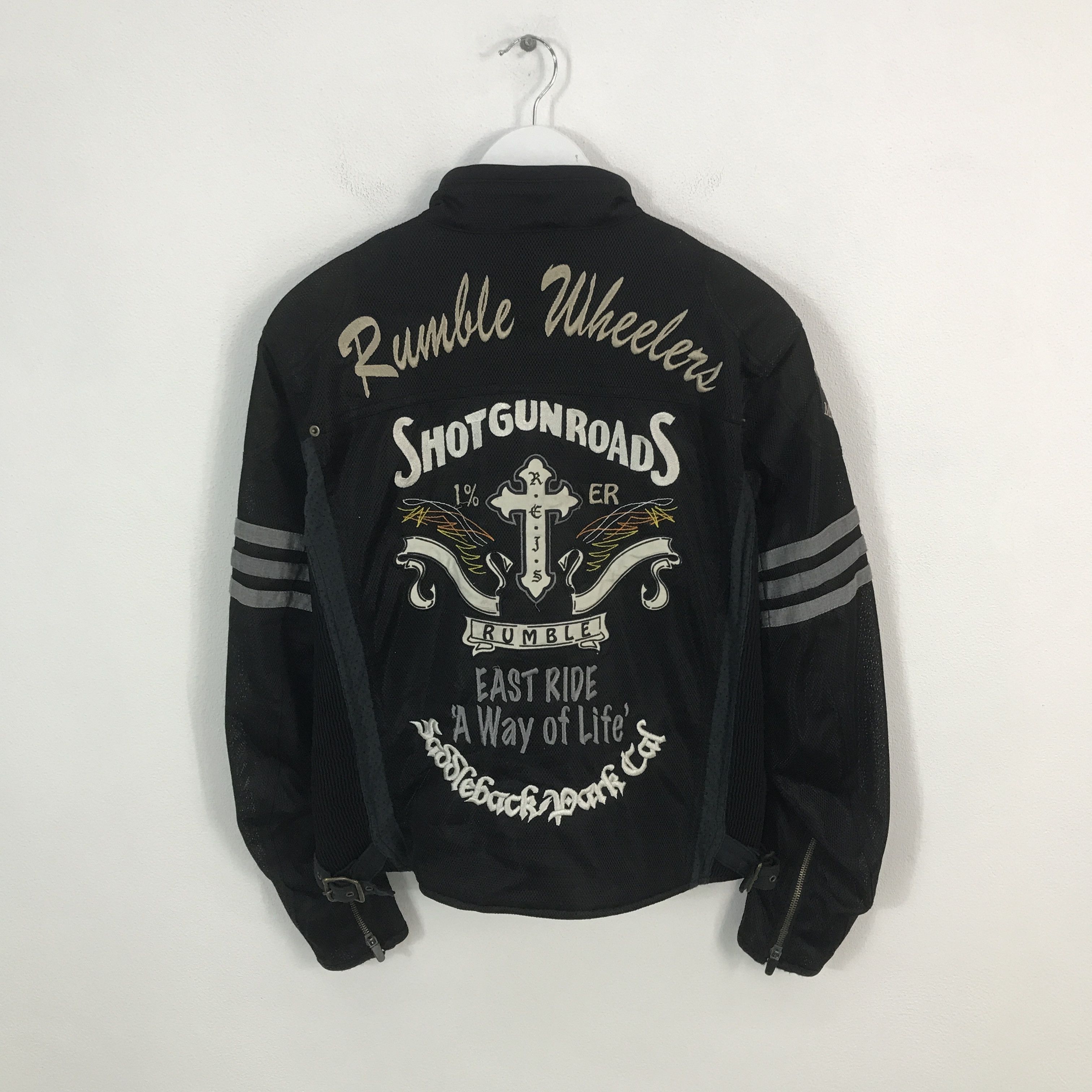 Japanese Brand Rare Rumble wheelers biker style design jacket Size US M / EU 48-50 / 2 - 1 Thumbnail