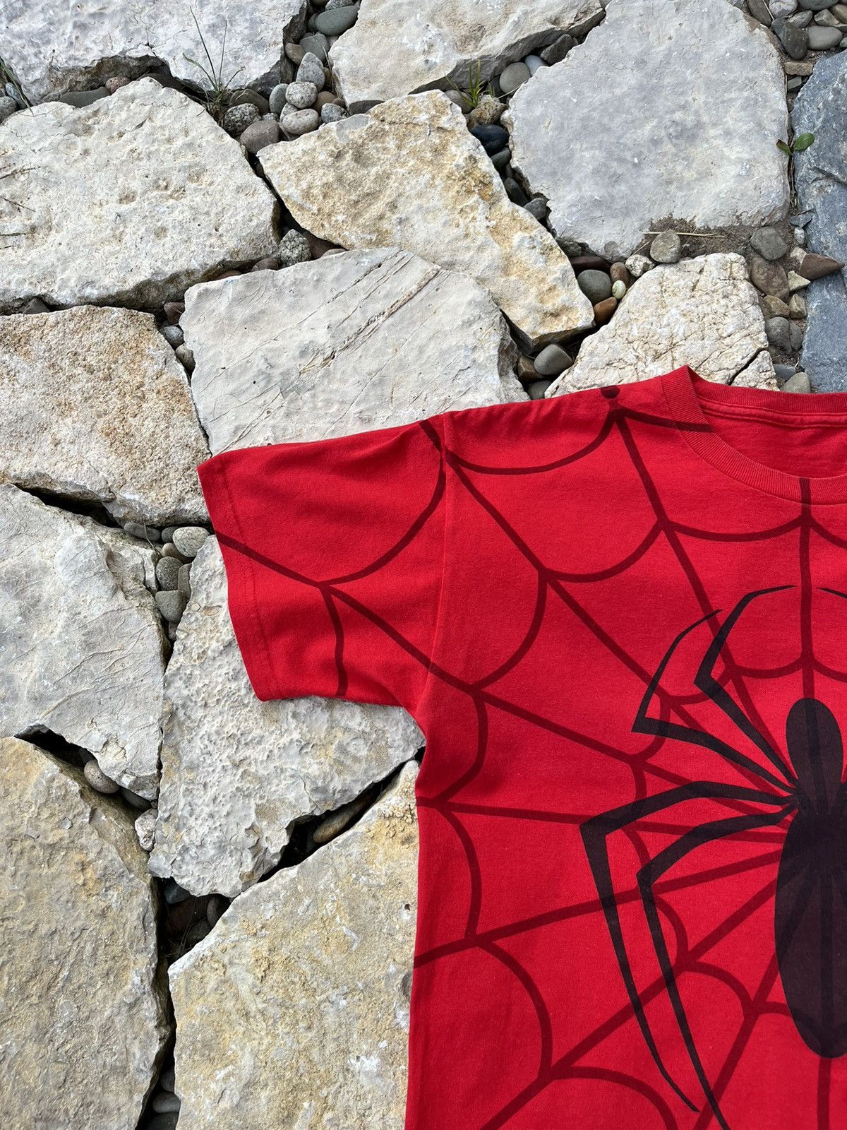 Marvel Comics × Vintage Vintage Spider-Man y2k all over print tee t-shirt spyder web Size US M / EU 48-50 / 2 - 4 Thumbnail