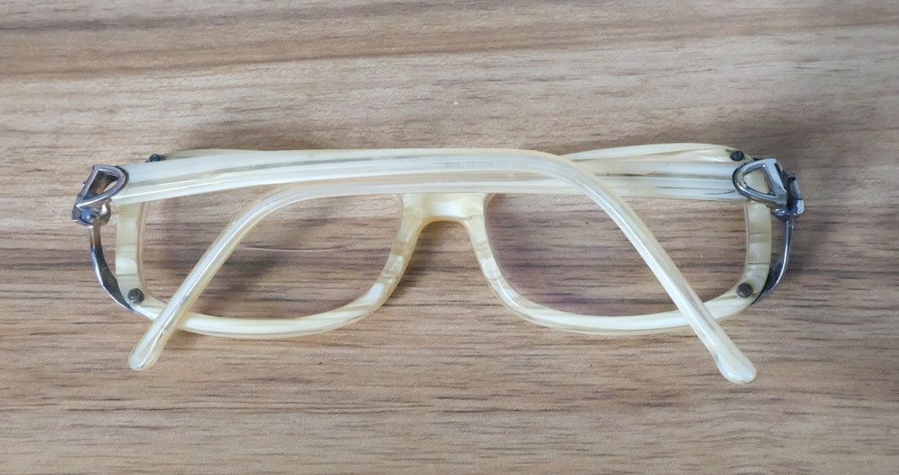 Gianni Valentino Valentino Garavani Glasses Brown Wood Pattern Made in Italy Size ONE SIZE - 9 Thumbnail