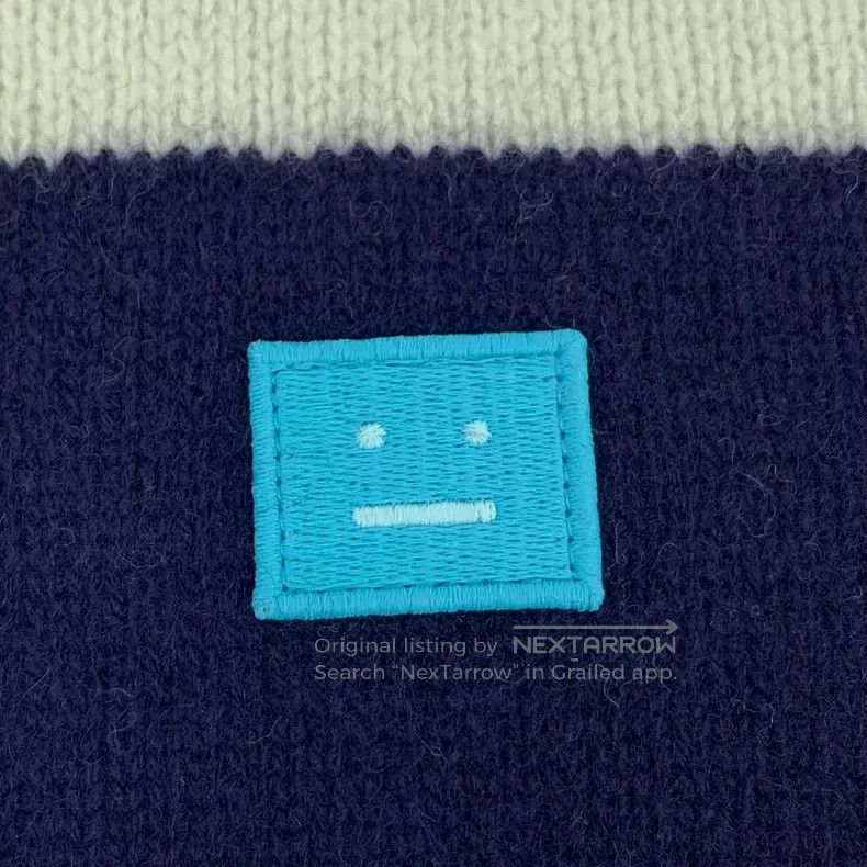 Acne Studios Acne Studios Color Block Striped Smiling Face Embroidered Size S / US 4 / IT 40 - 5 Thumbnail