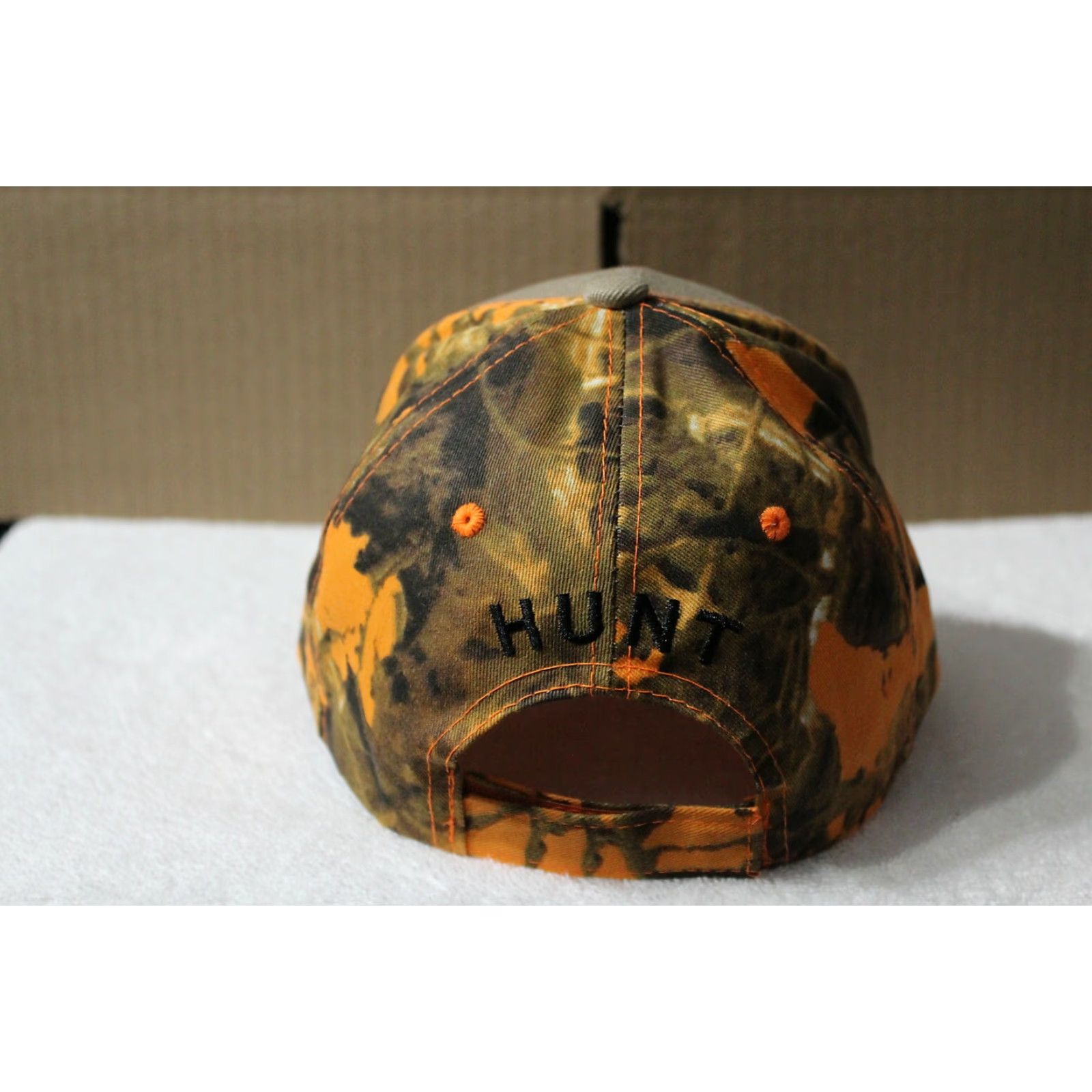 Vintage CALI Born to Hunt Hunting Baseball Cap Men Adjustable Beige Camo Deer Bullet Hole 2018 Size ONE SIZE - 3 Thumbnail