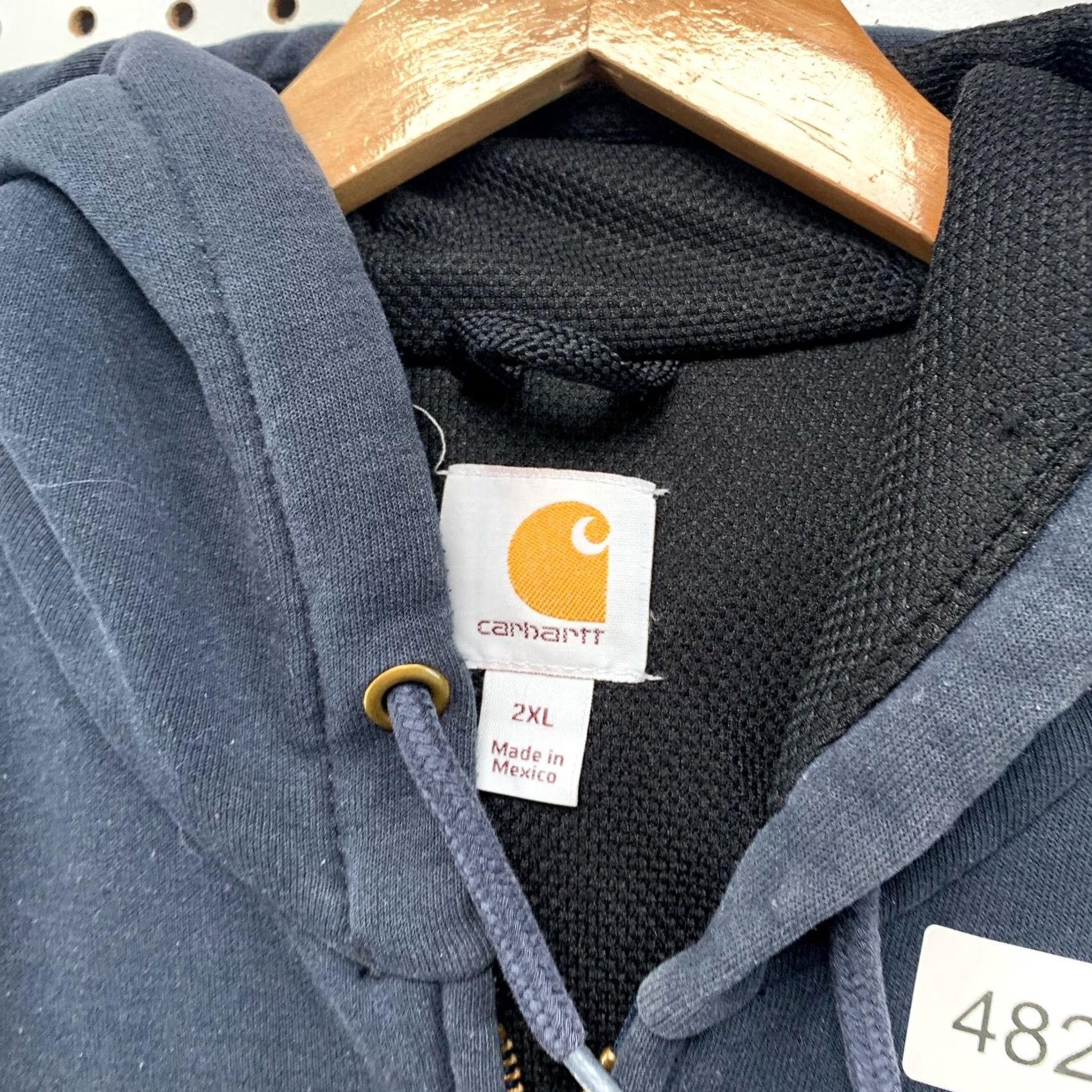 Carhartt Carhartt Hoodie Sweatshirt Mens 2XL Thermal Lined Heavyweight Workwear Zip Up Beige Size US XXL / EU 58 / 5 - 5 Thumbnail
