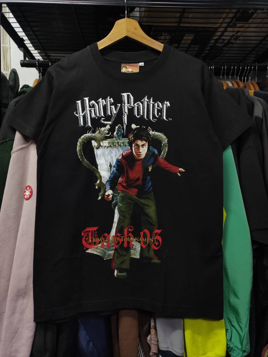 Warner Bros Vtg 00's Harry Potter and The Goblet of Fire Movie Promo Size US M / EU 48-50 / 2 - 3 Thumbnail