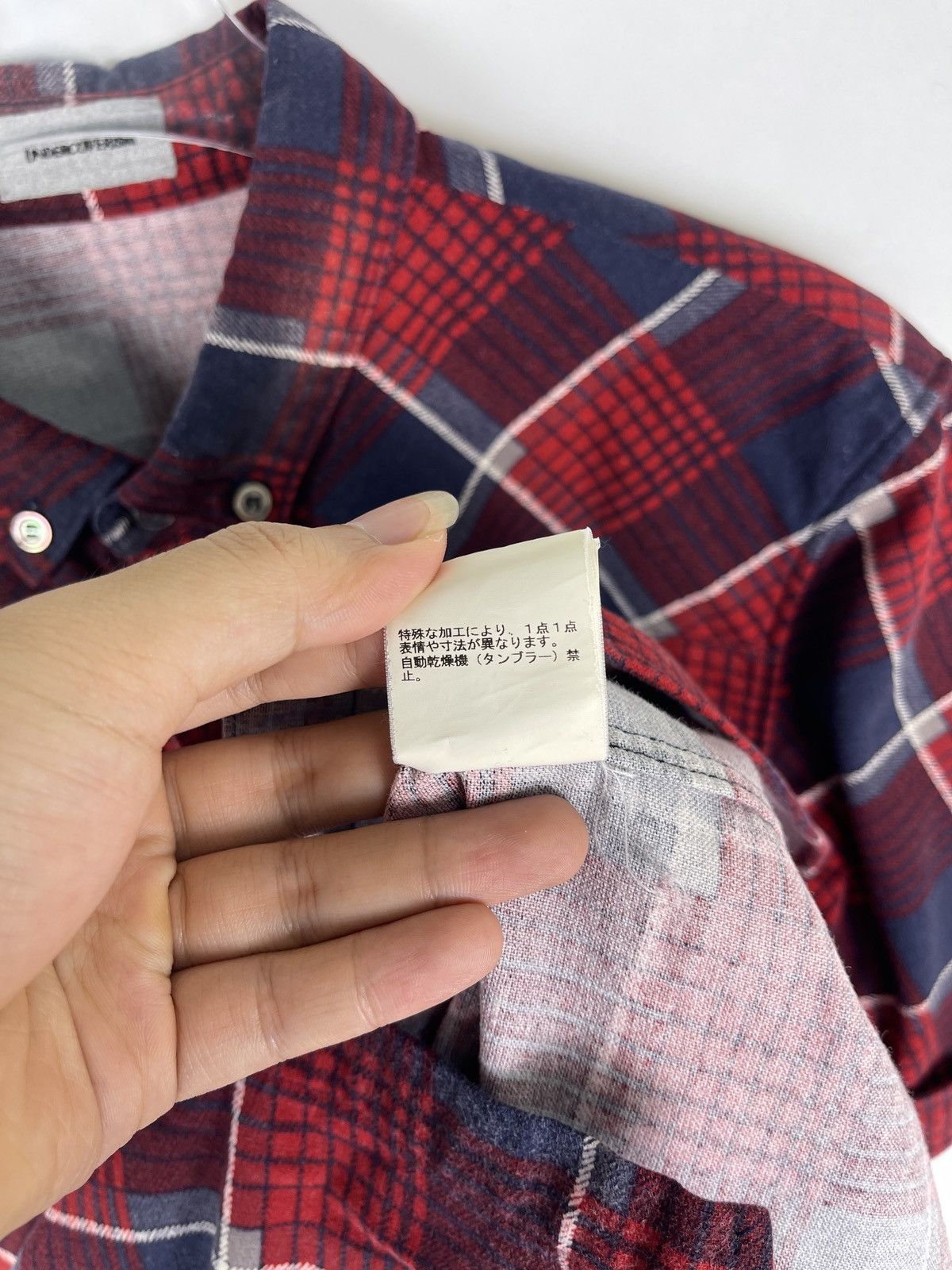 Undercoverism SS12 Open Strings Plaid Shirt