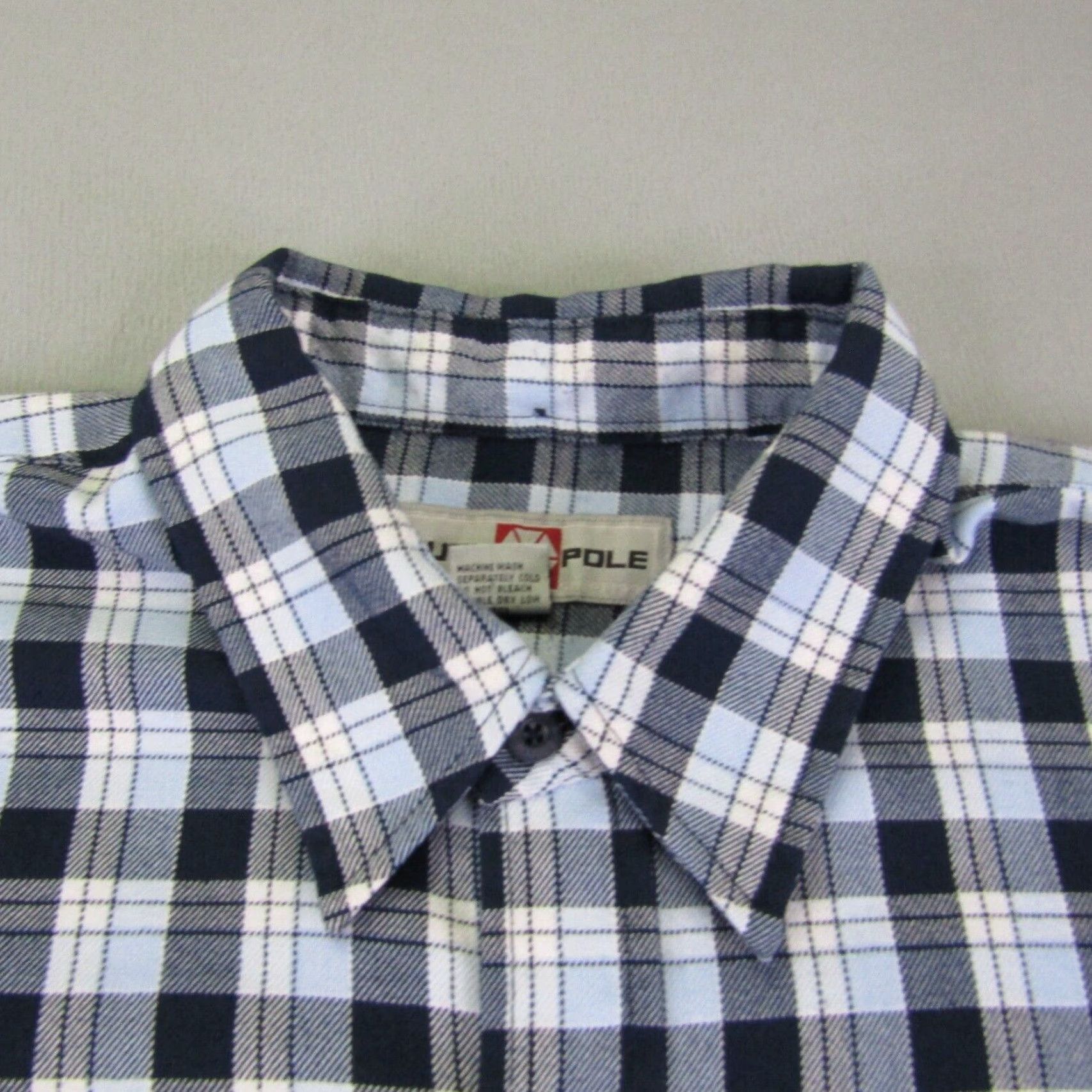Southpole VINTAGE Southpole Shirt Mens XL Blue Plaid Flannel Button-Up 90s Y2K Classic Hip Hop Outdoor Easy Care Pockets Mens Size US XL / EU 56 / 4 - 2 Thumbnail