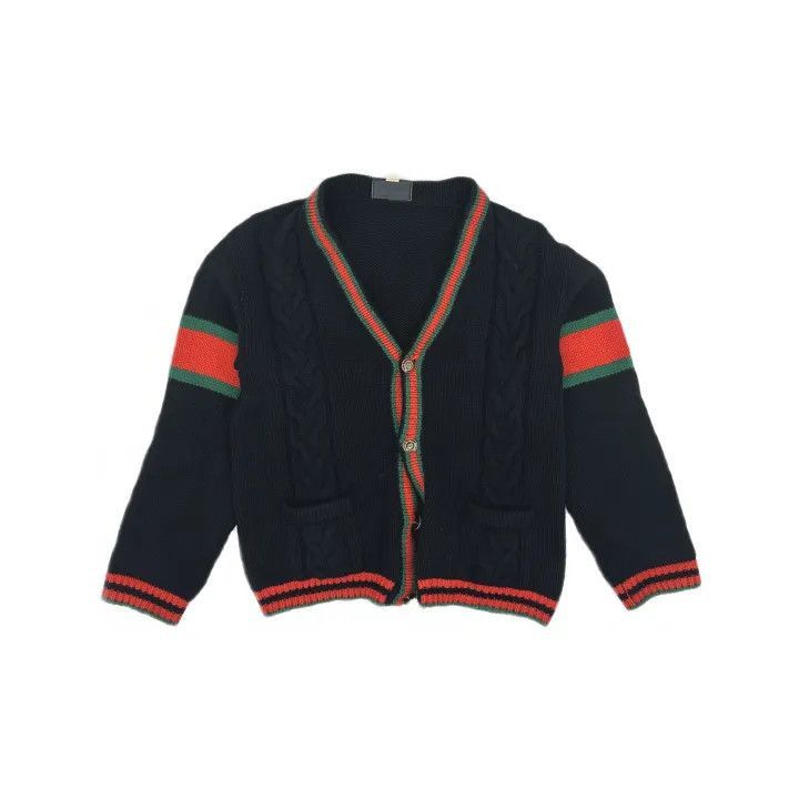 Gucci Gucci Gucci Color-Blocked V-Neck Knit Sweater -2506 Size US L / EU 52-54 / 3 - 2 Thumbnail