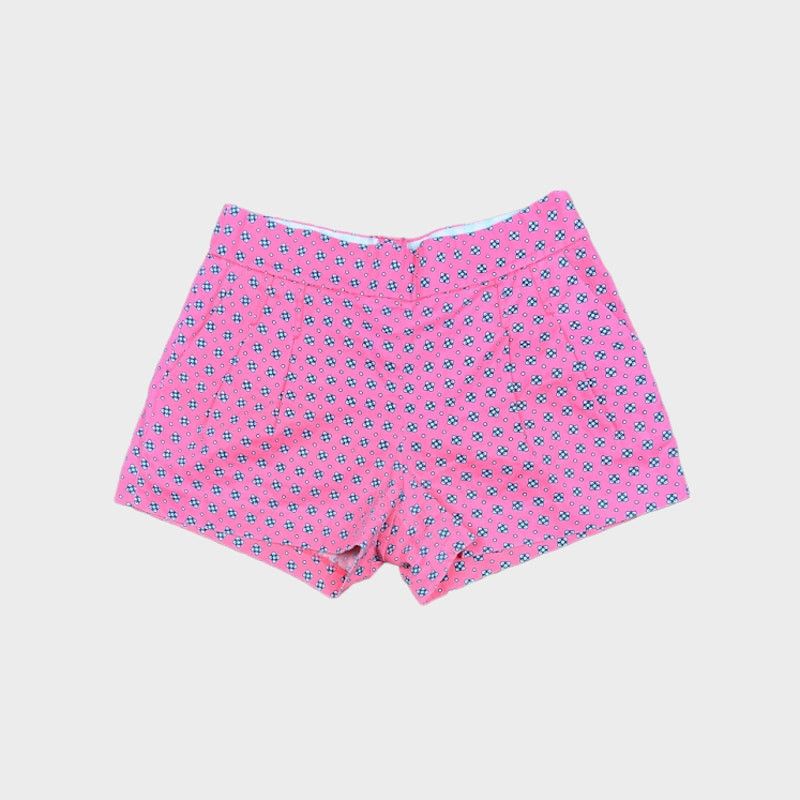 J.Crew J. Crew Pleated Floral Foulard Shorts | Neon Pink | Size 2 Size 26" / US 2 / IT 38 - 5 Thumbnail