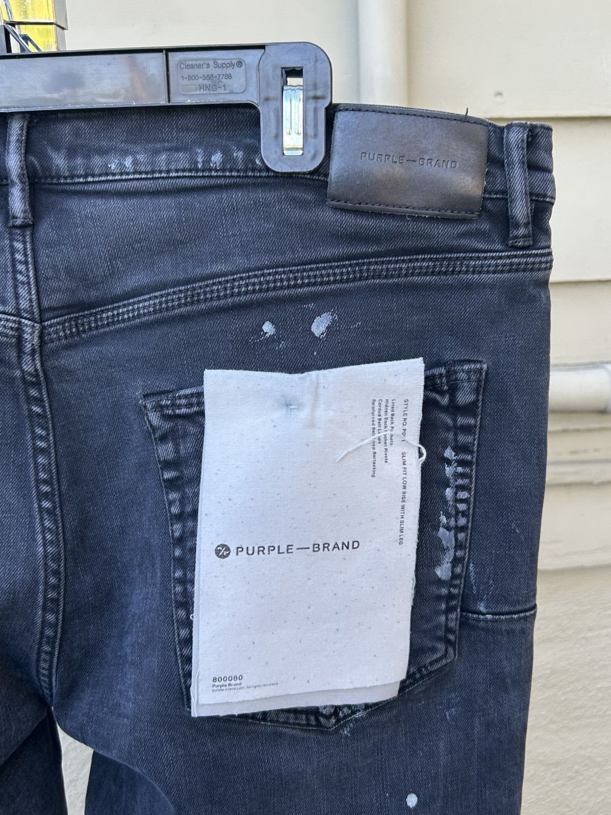 Purple Brand Purple black splatter jeans Size US 38 / EU 54 - 4 Thumbnail