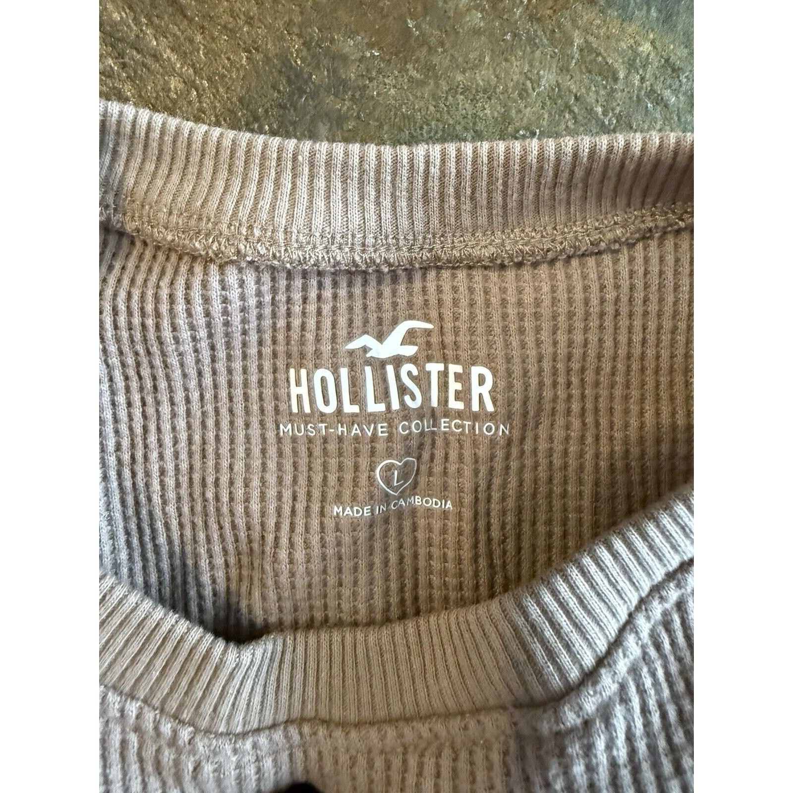 Hollister Hollister Waffle Knit Sleeveless Must Have Collection Tank Size L / US 10 / IT 46 - 3 Thumbnail