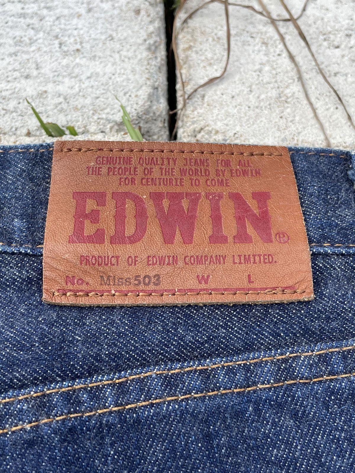 20471120 Edwin Miss 503 Minor Distress Flare Raw Denim (A41) Size 29" - 12 Thumbnail