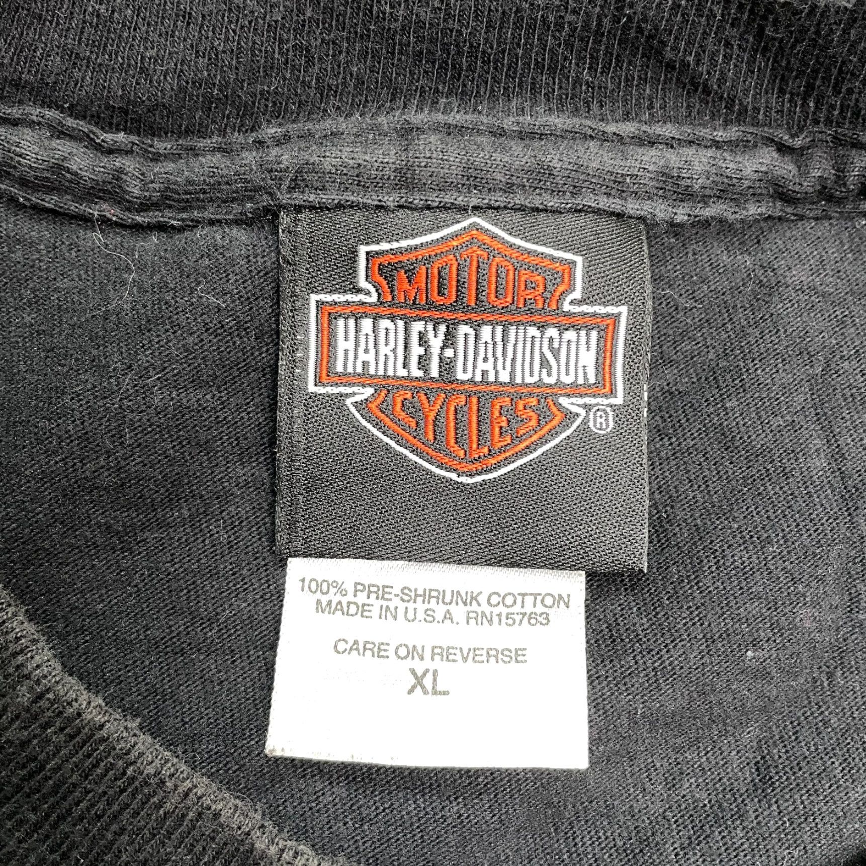 Harley Davidson Harley-Davidson Hanes Beefy-T Graphic T-Shirt Womens XL Black Cotton Crew Tee Size XL / US 12-14 / IT 48-50 - 7 Thumbnail