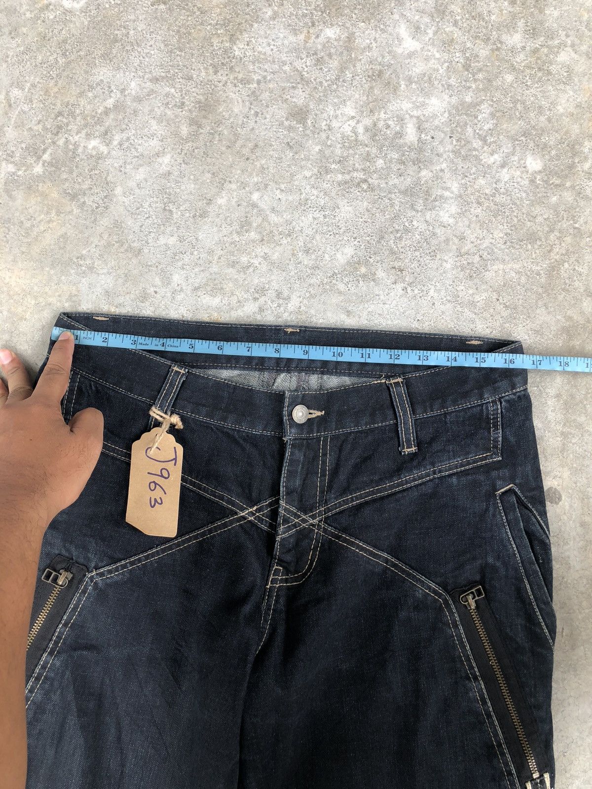 PPFM PPFM Jeans White Stitch Size US 33 - 16 Thumbnail