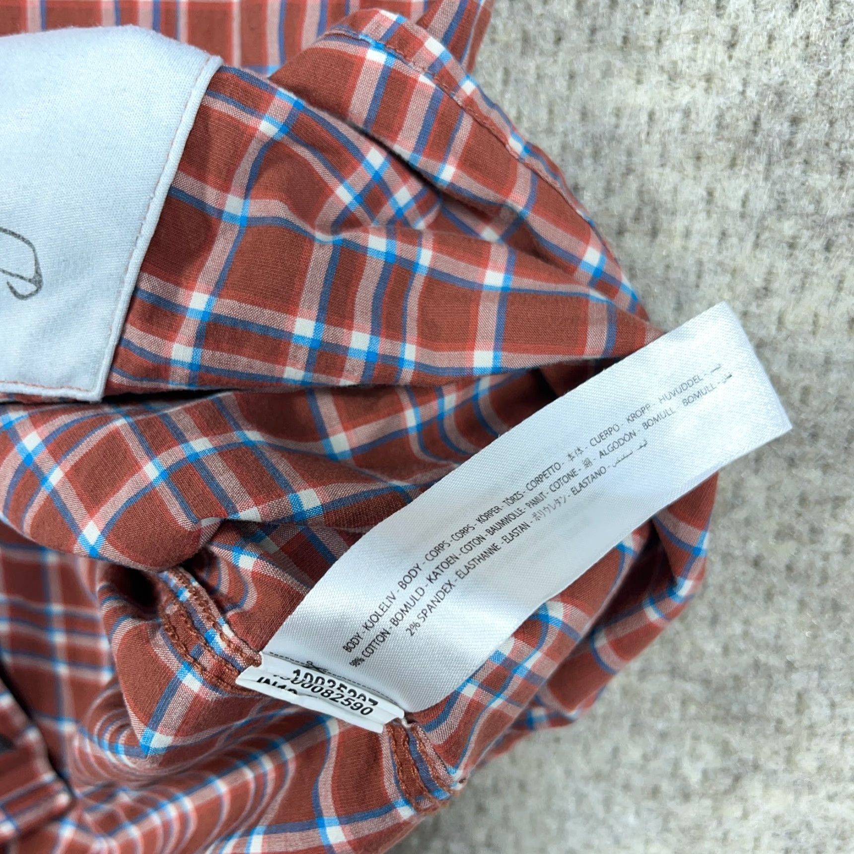 Ariat Ariat Shirt Men Large Orange Plaid Rebar Button Up Workwear Pockets Casual Adult Size US L / EU 52-54 / 3 - 6 Thumbnail