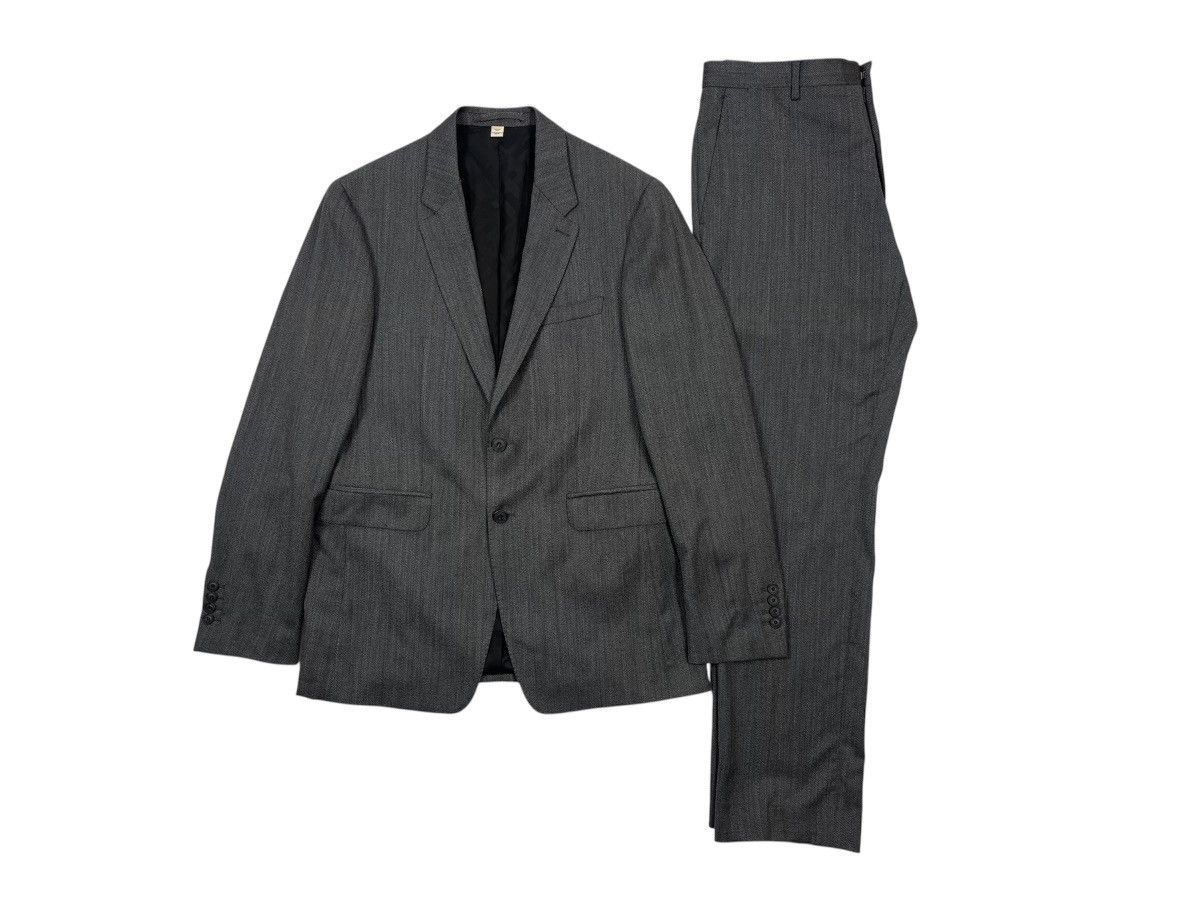 Burberry Burberry London Millbank Travel Suit Grey Wool Italy 50R Size 50R - 1 Thumbnail