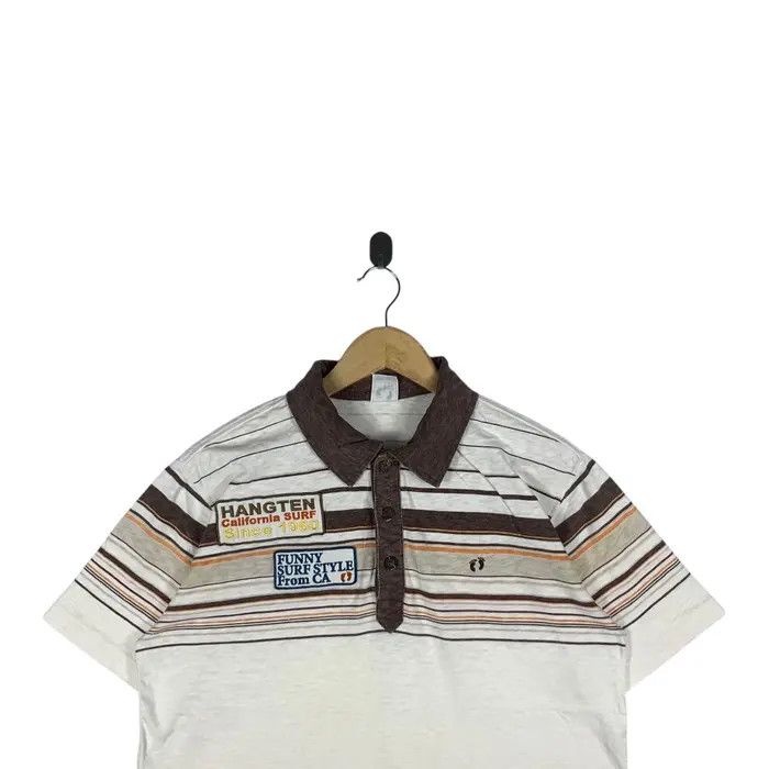 Hang Ten HANG TEN CALIFORNIA Surf Embossed Logo Polo Tee Shirt Size US L / EU 52-54 / 3 - 2 Thumbnail