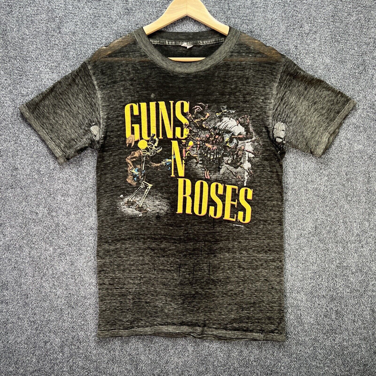 Guns & hot Roses vintage 1987 Mens Size XL Was Here shirt Metal Band Tee Concert