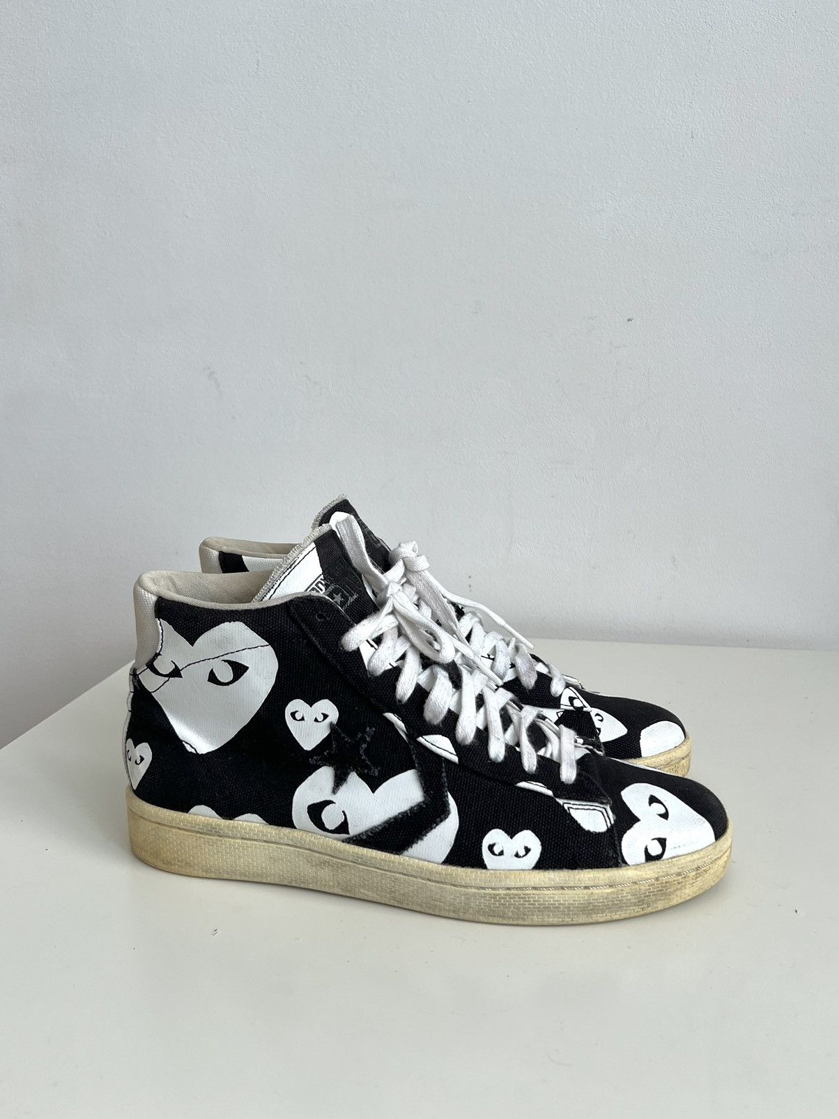 Comme des Garcons PLAY × Converse Converse x Comme des Garçons Play Pro Leather High Sneakers Size US 8 / EU 41 - 3 Thumbnail