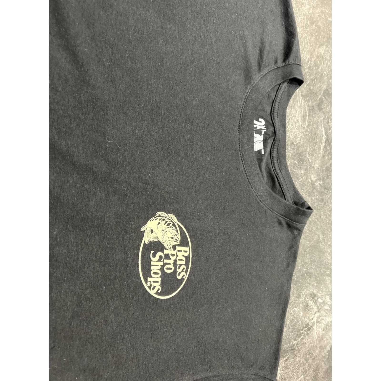 Bass Pro Shops Bass Pro Shops 2nd Amendment United We Stand Without We Fall T-Shirt 2XL Men Black Cotton Short Sleeve Round Neck Graphic Print Size US XXL / EU 58 / 5 - 5 Thumbnail
