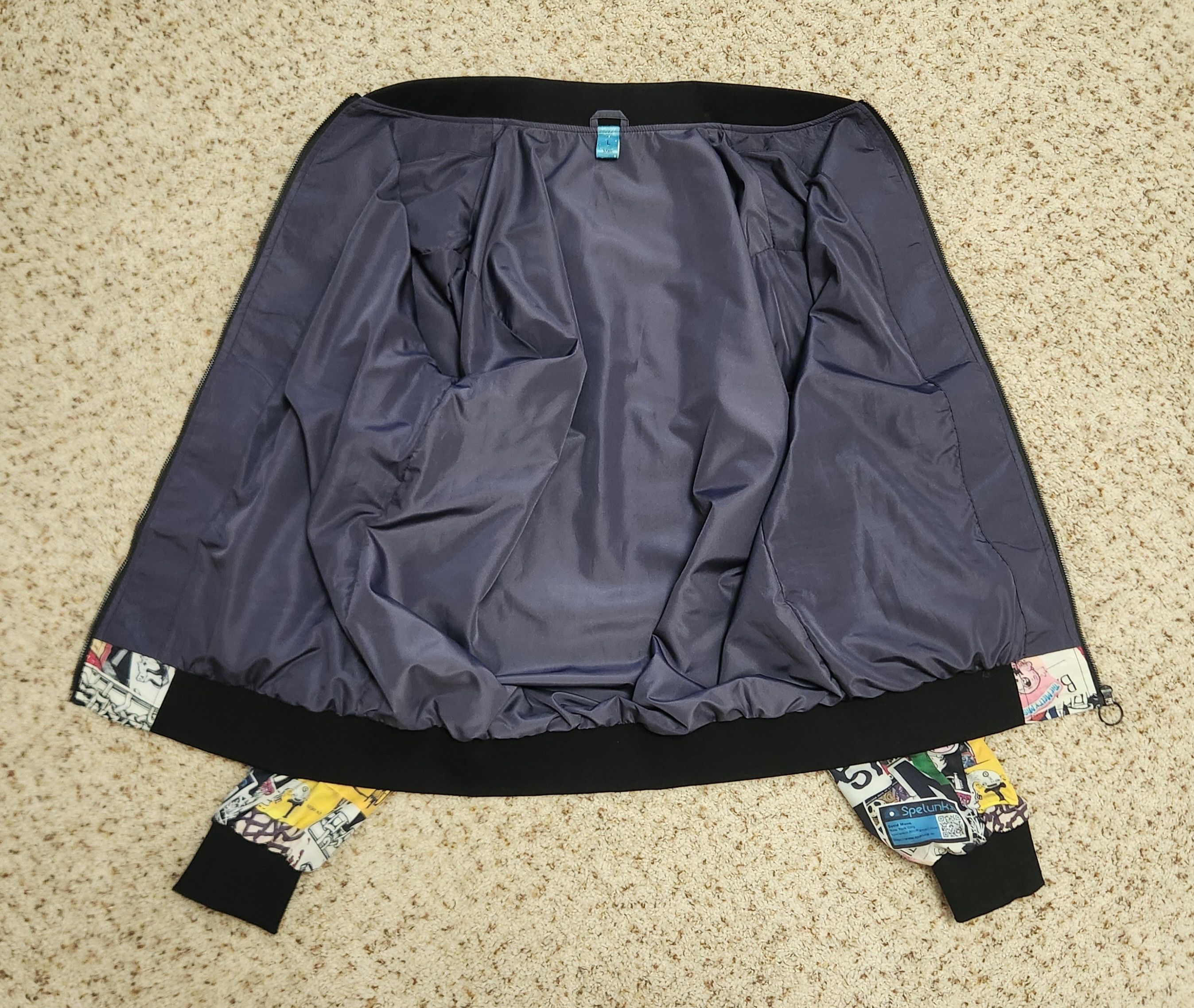 Other cartoon print jacket L zip front Simpsons Garbage Pail Felix Size US L / EU 52-54 / 3 - 7 Thumbnail