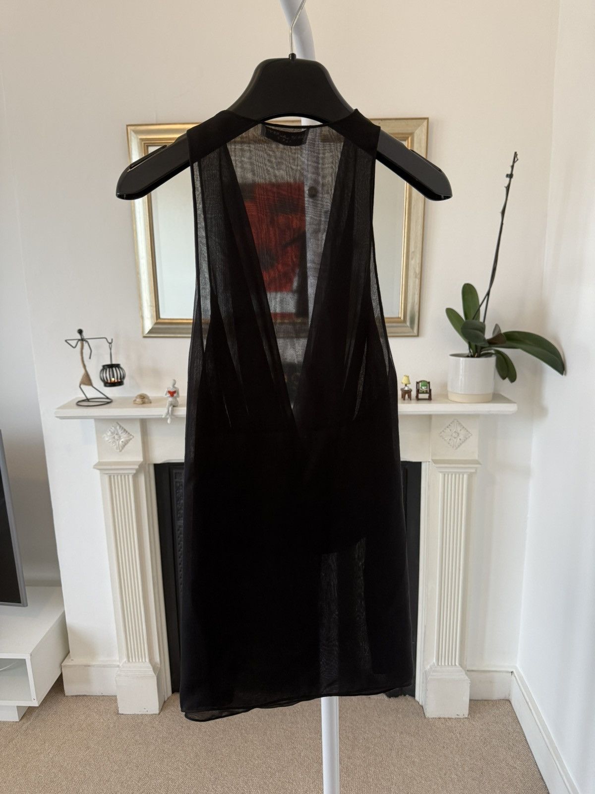 Saint Laurent Paris SS24 Saint Laurent Crossover Tank in Silk Muslin Size US XS / EU 42 / 0 - 8 Thumbnail