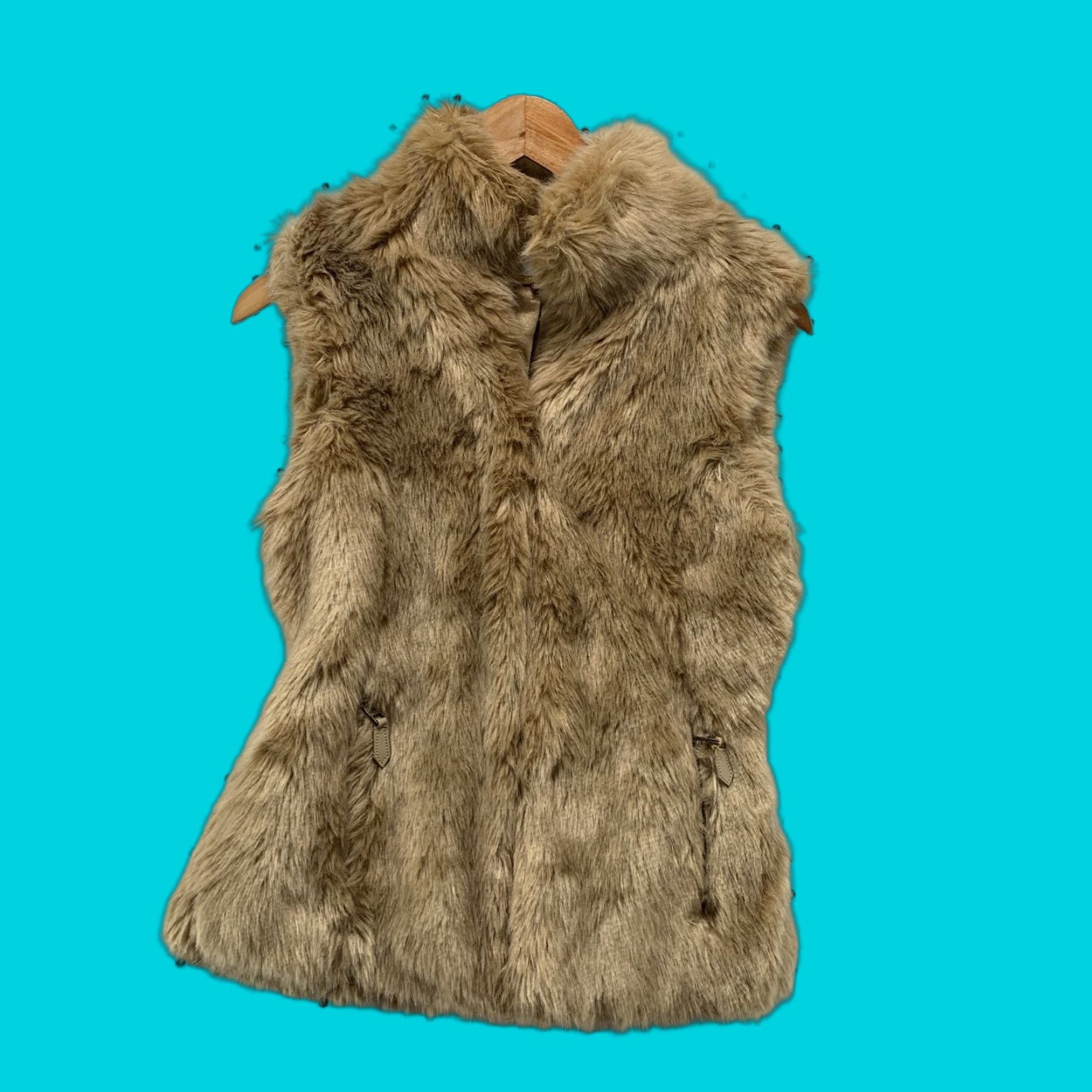 Vintage Silvian Heach Faux Fur Cozy Soft Vest Womens XS Sleeveless Tan Brown Vintage No (adjusted to fit rules) Size XS / US 0-2 / IT 36-38 - 1 Thumbnail
