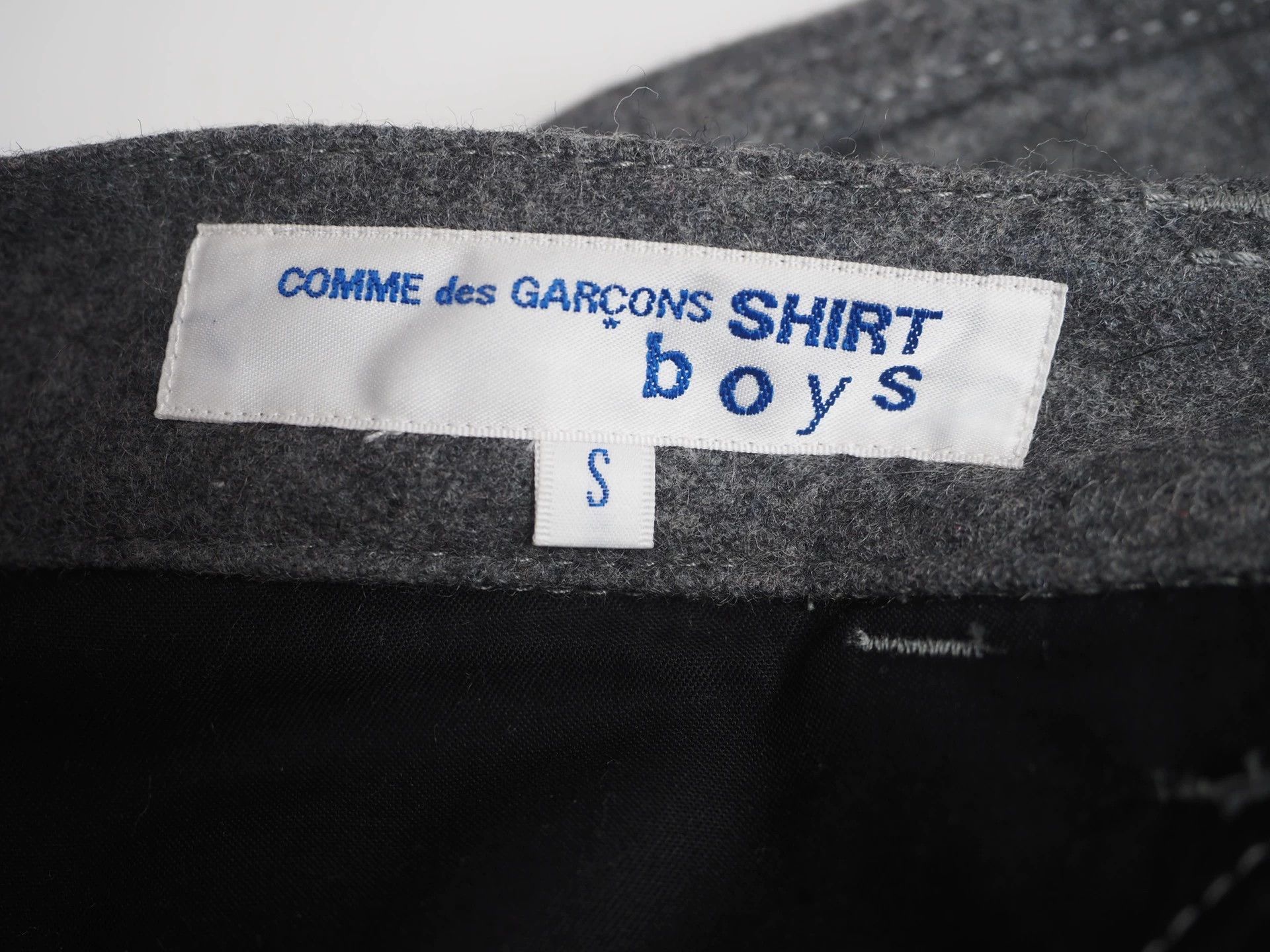 Comme des Garcons CDG SHIRT BOYS Dark Grey Wool Cropped Pants Size US 28 / EU 44 - 5 Thumbnail