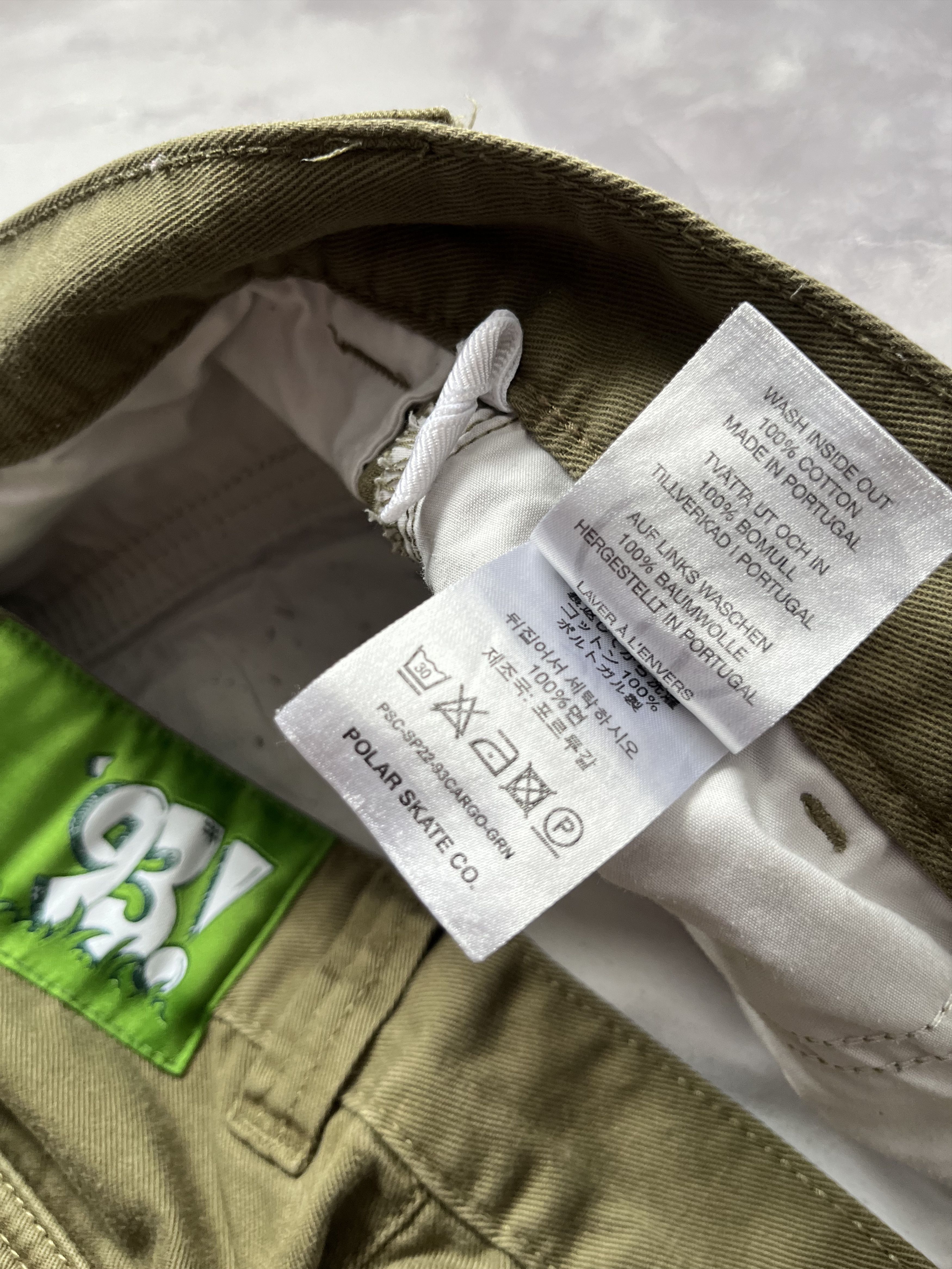 Polar Skate Co. Polar Skate Company 93 Cargo Pants Khaki Green Jeans Size US 34 / EU 50 - 9 Thumbnail