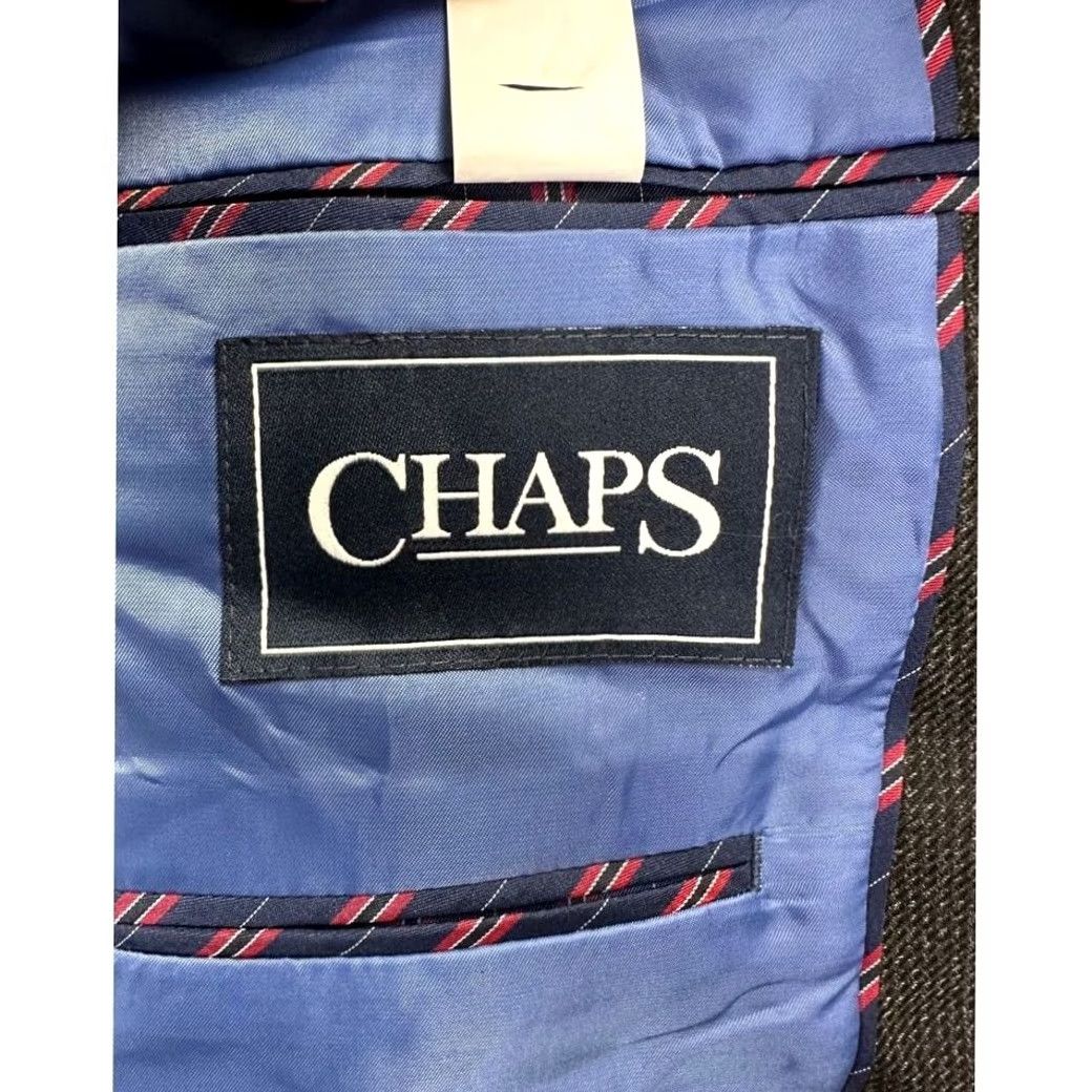 Chaps Chaps Blazer Sport Coat Tuxedo Office Workwear Formal Mens 46L Black Notch Lapel 2-Button Long Chest 48" 32" Size 46R - 3 Thumbnail