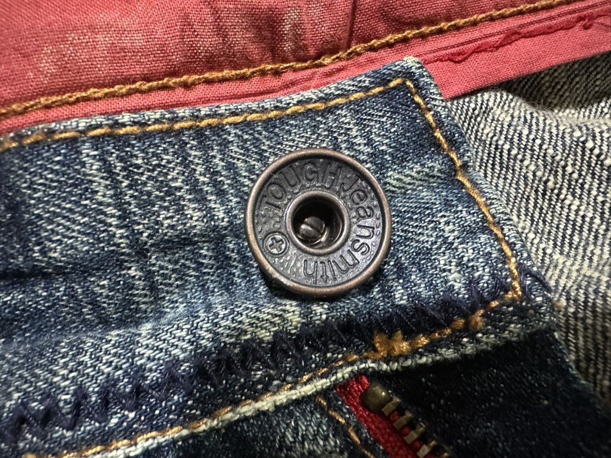 Japanese Brand 🔥Sick Y2K Tough Jeansmith Flared Denim LGB Size US 36 / EU 52 - 15 Thumbnail