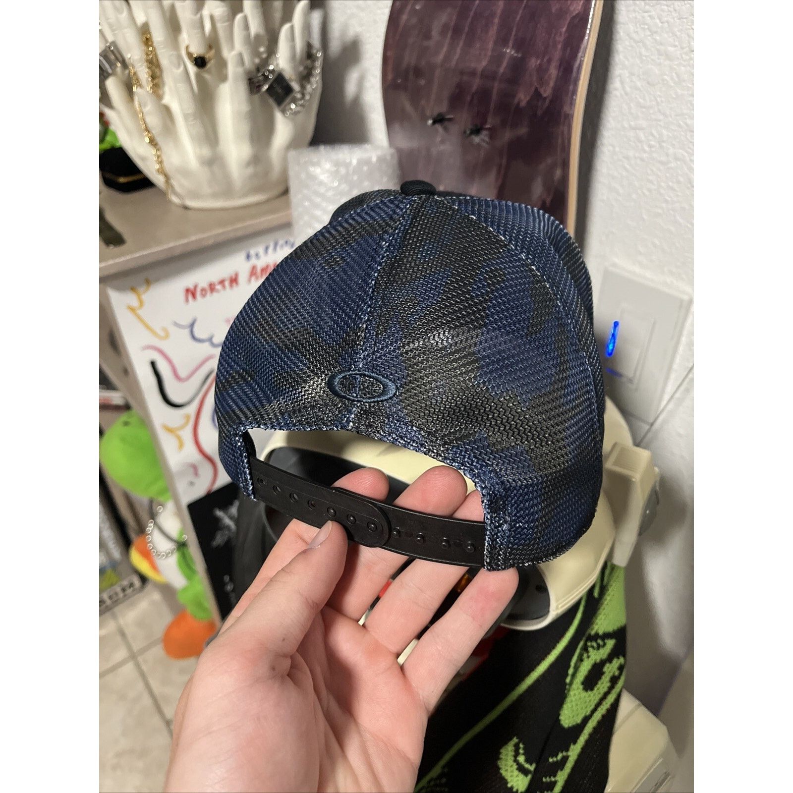 Oakley Vintage 90s Y2K Oakley Software Blue SnapBack Hat Size ONE SIZE - 4 Thumbnail