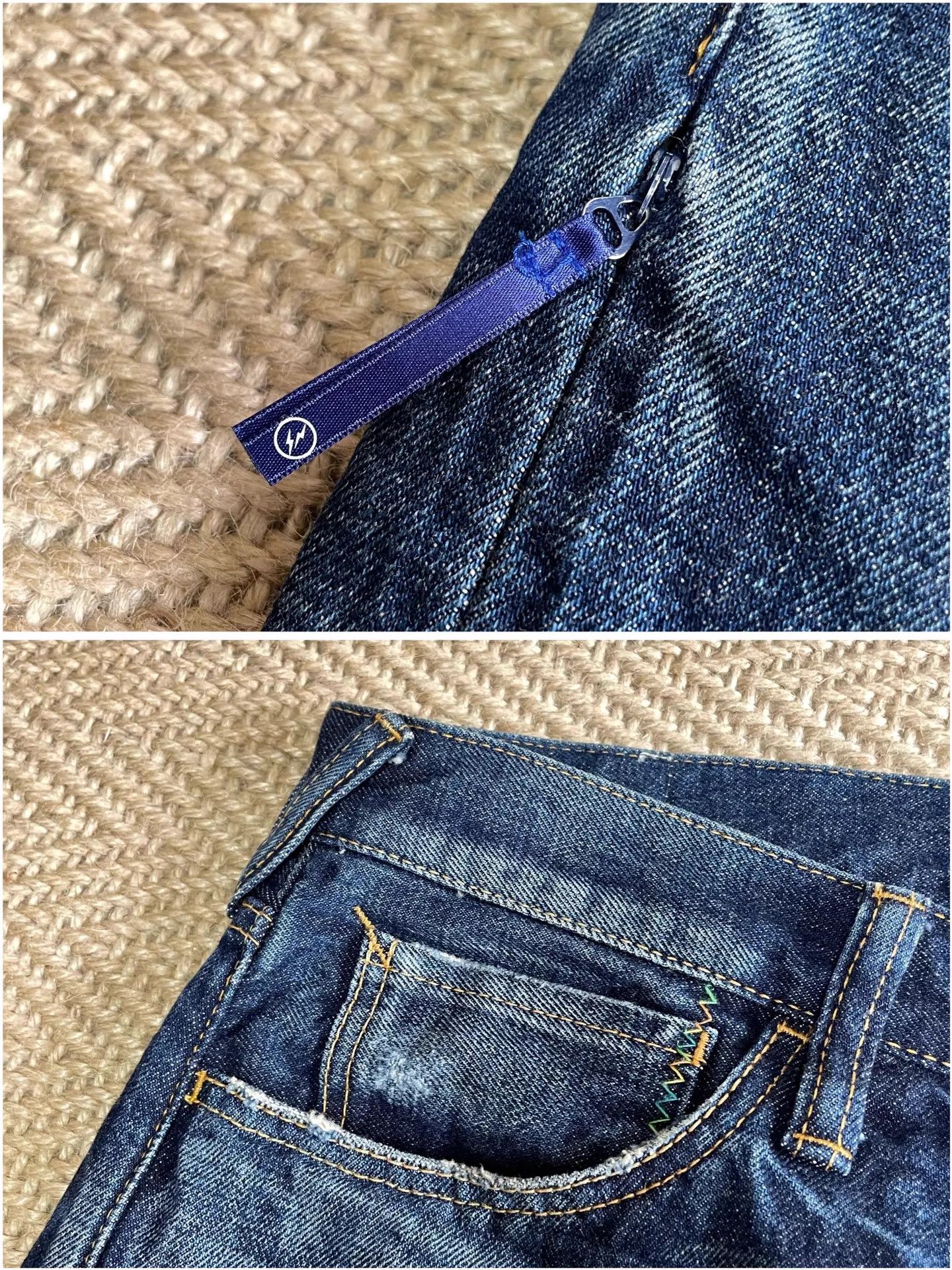 Vanquish DENIM BY VANQ x FRAG Lightning MiniDestWashed 9 Jeans W36 Size US 36 / EU 52 - 4 Thumbnail