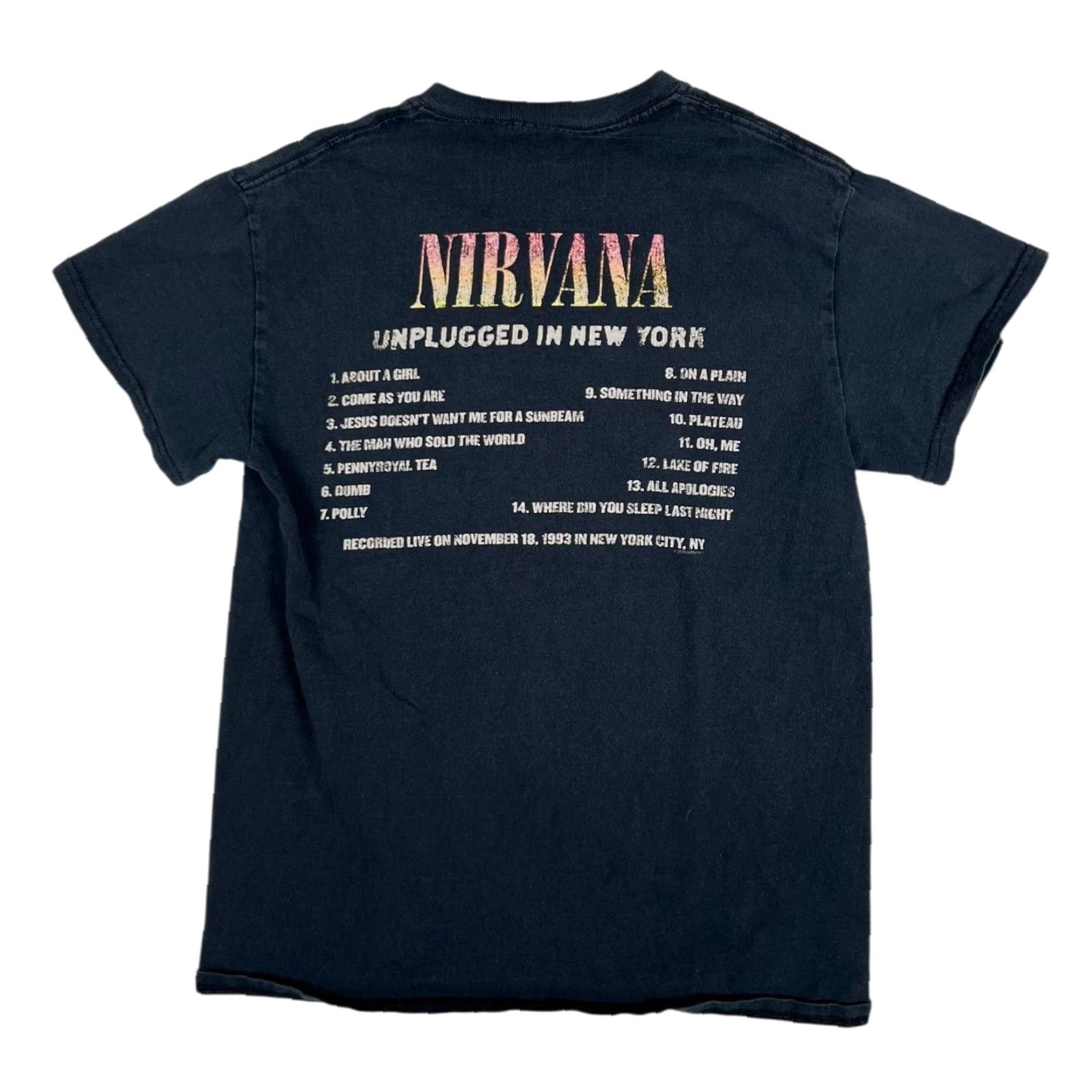Etro Nirvana T-Shirt Size Small Black Unplugged In New York MTV Retro Vintage Grunge Size US S / EU 44-46 / 1 - 3 Thumbnail