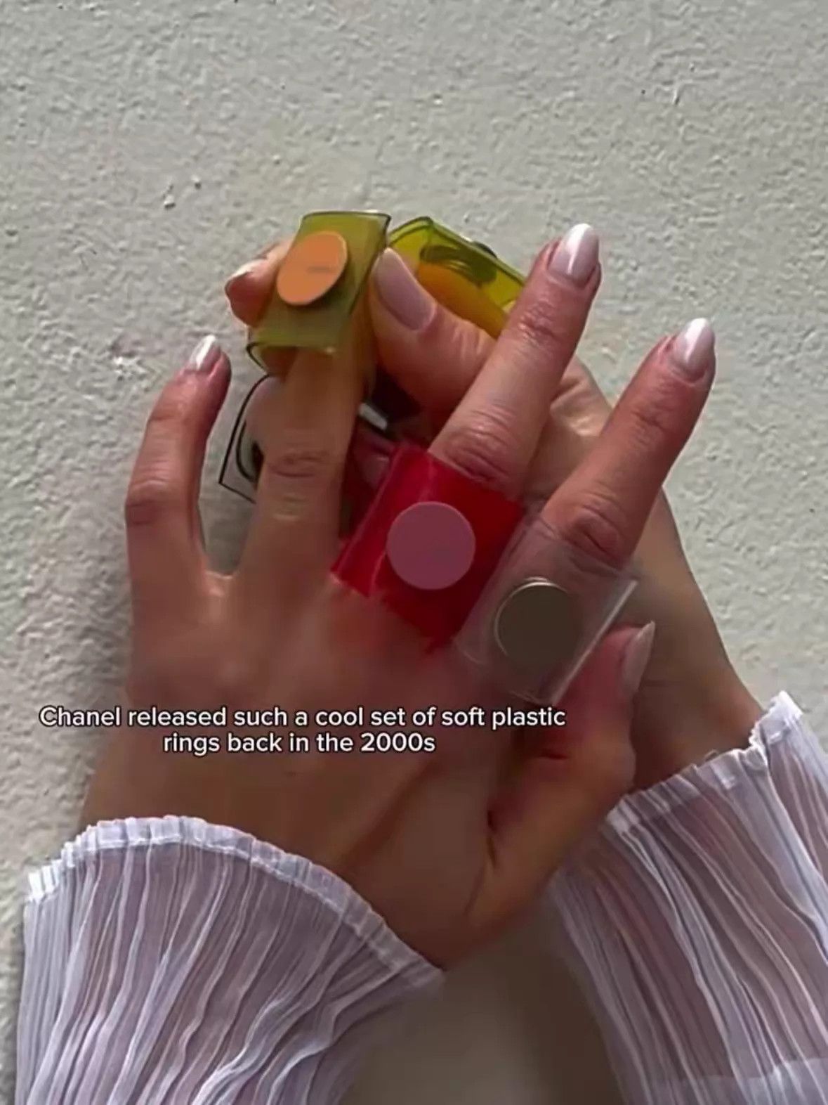 Chanel Chanel Vintage Jelly Yellow PVC Ring Size ONE SIZE - 5 Thumbnail