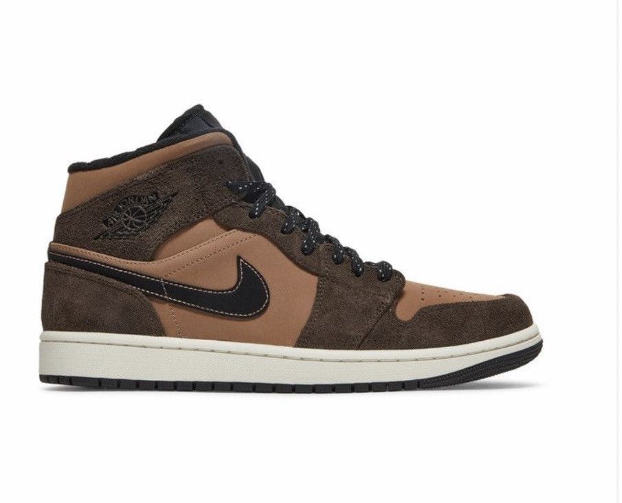 Nike Air Jordan 1 Mid SE 'Dark Chocolate' 2021 Size US 9 / EU 42 - 1 Thumbnail