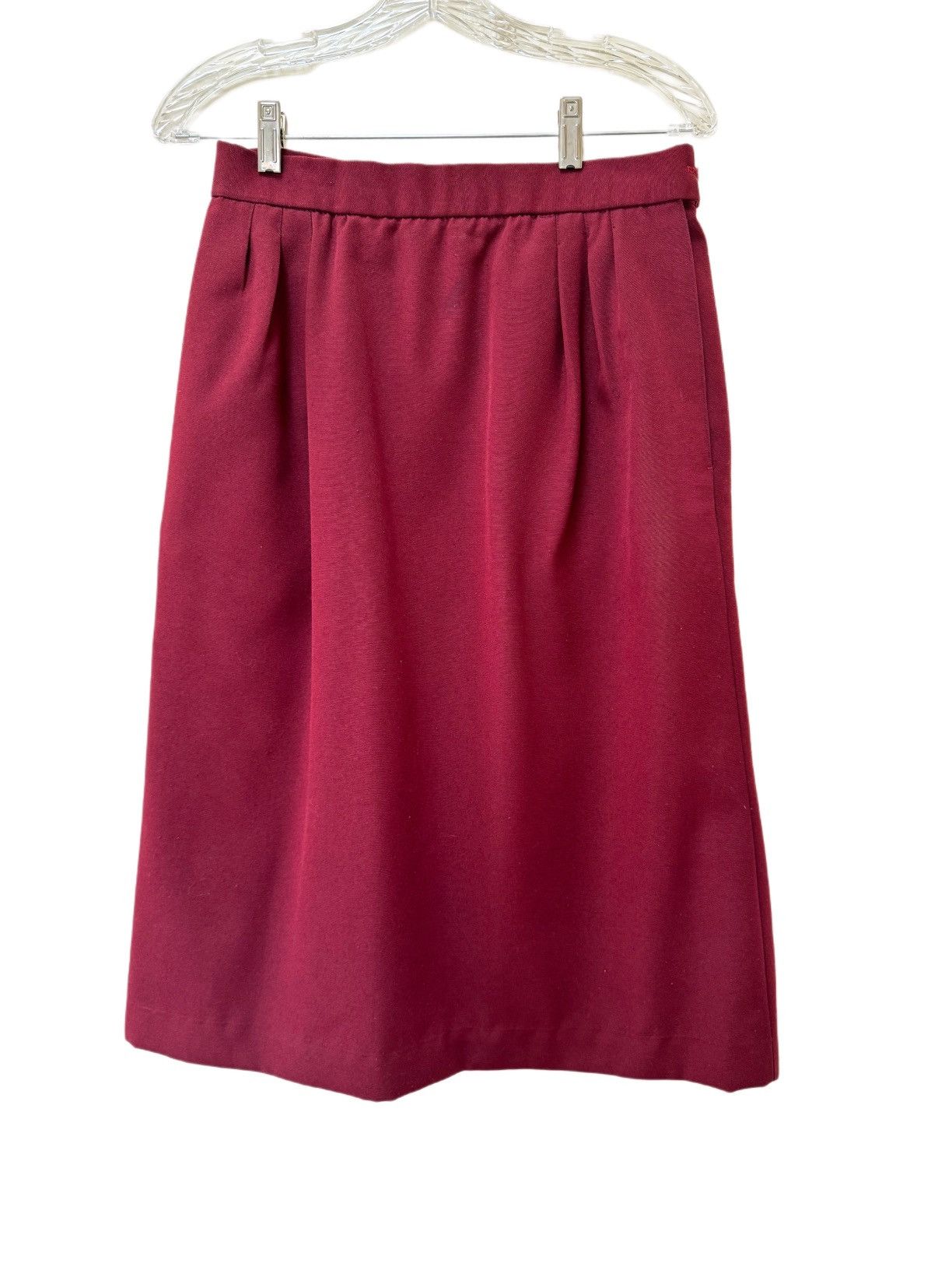 Vintage Women’s S handmade tailored 3 piece vintage burgundy set Size 32" / US 10 / IT 46 - 6 Thumbnail