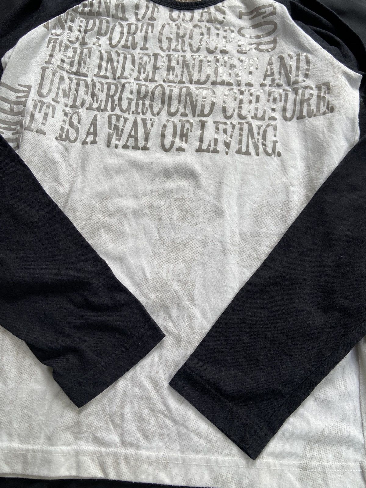 Japanese Brand THERES A WAY MOSSINO POEM RAGLAN TER Size US S / EU 44-46 / 1 - 8 Thumbnail