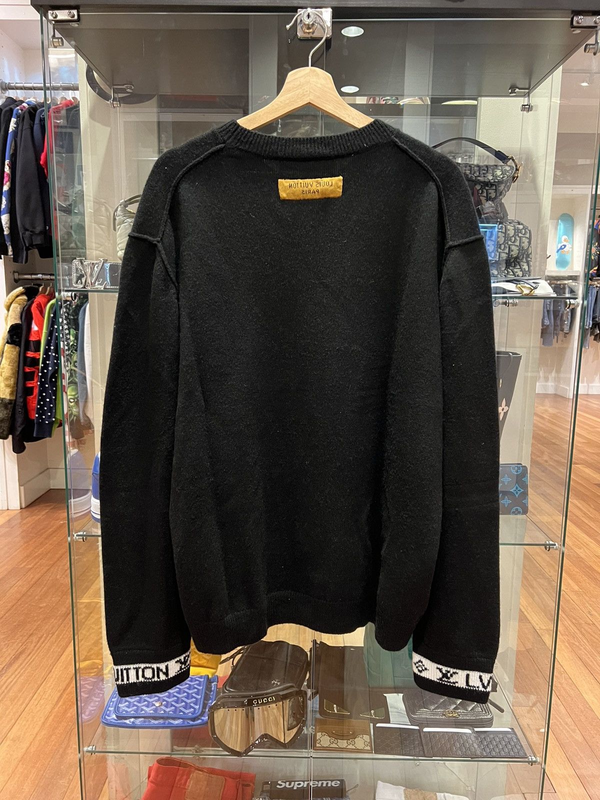 Louis Vuitton Louis Vuitton Cashmere Knit Sweater Black Size US XL / EU 56 / 4 - 9 Thumbnail