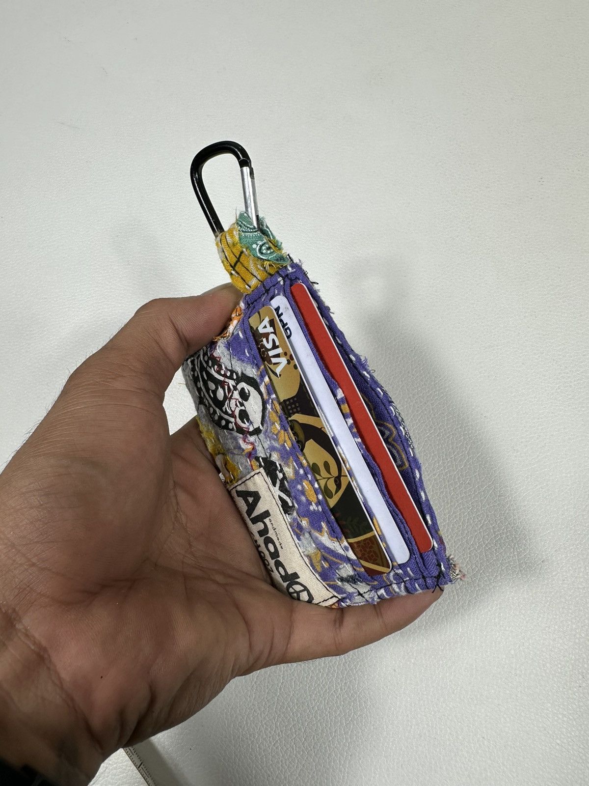 Other Custom Made Distressed Paisley Patchwork Card Holder Size ONE SIZE - 6 Thumbnail