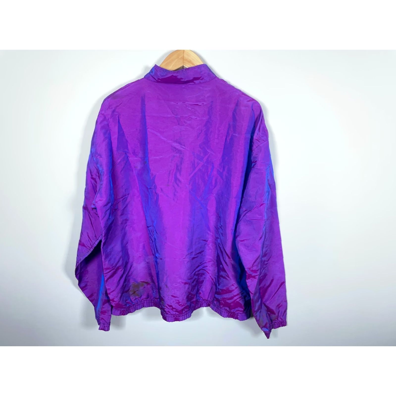 Vintage Vintage Yes Surf Style 90s Iridescent Purple 1/4 Zip Windbreaker Jacket Adult One Size 2XL Regular Men Size US M / EU 48-50 / 2 - 2 Thumbnail