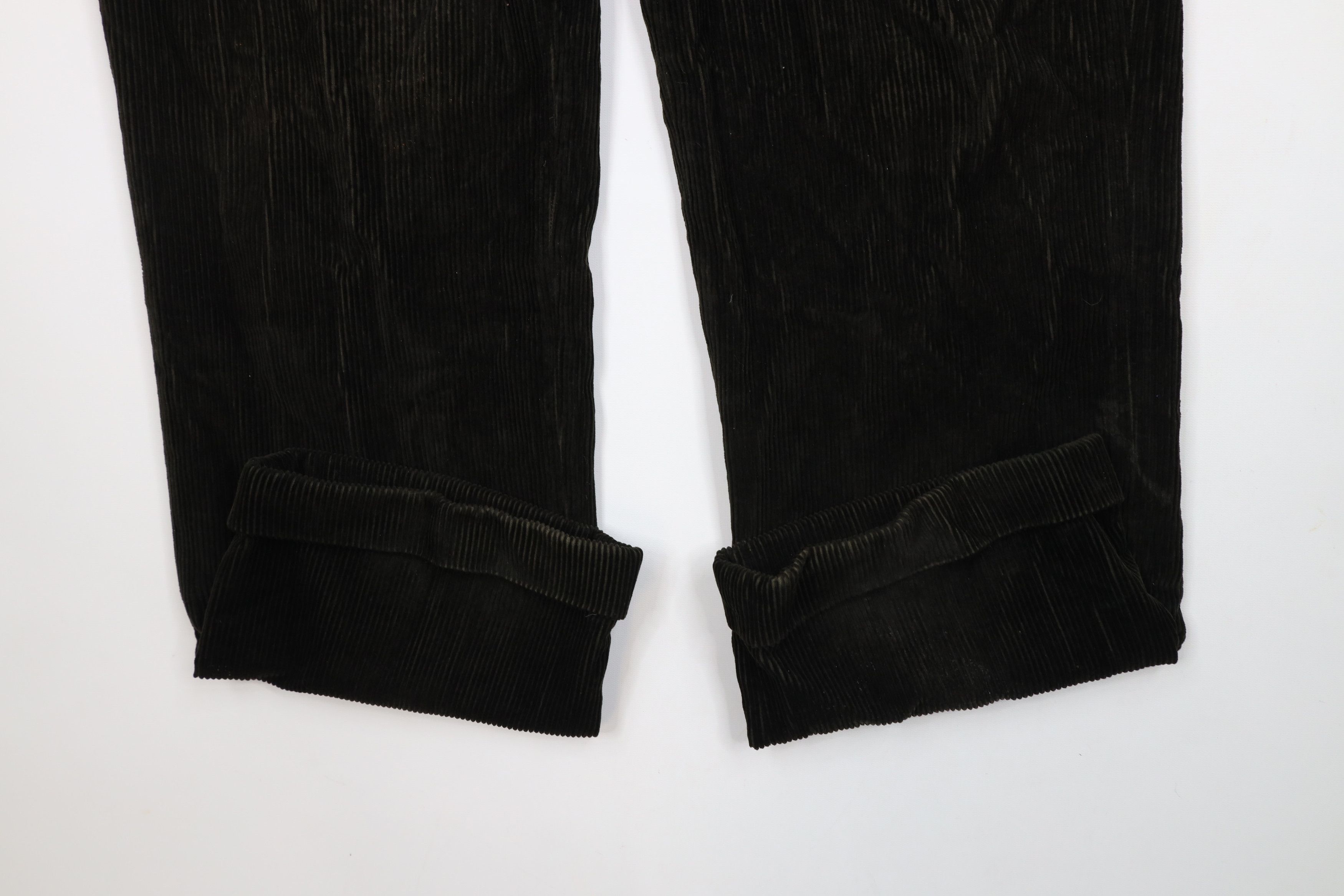 Nautica × Vintage Vintage Nautica Pleated Wide Leg Corduroy Pants Dark Green Size US 36 / EU 52 - 7 Thumbnail