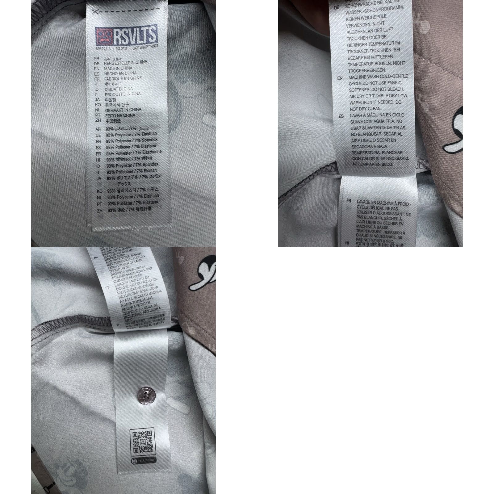 Disney Disney RSVLTS 100 Shirt Mickey Saves The Day Kunuflex Button Up 2XL Short Sleeve Multicolor Womens Size XXL / US 16-18 / IT 52-54 - 8 Thumbnail