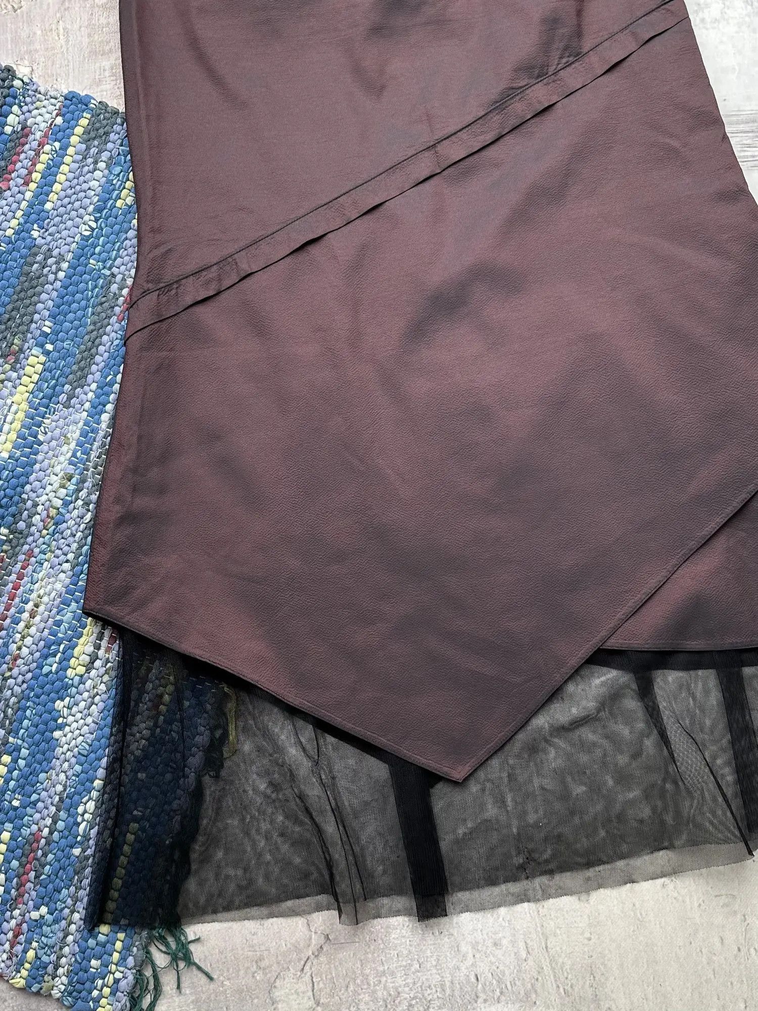 Vintage Vintage Flare Maxi Skirt A25D15(152) Size 27" / US 4 / IT 40 - 8 Thumbnail