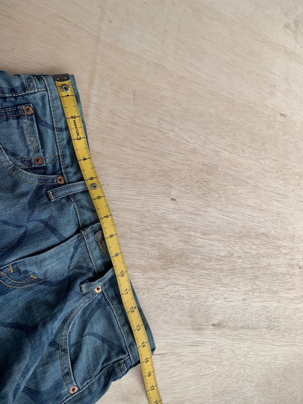 Hysteric Glamour × Japanese Brand Flare Jeans Levis All Over Print Denim Bootcut Size 30" / US 8 / IT 44 - 9 Thumbnail