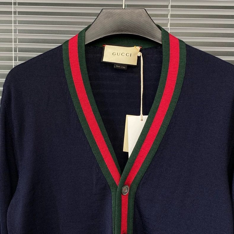 Gucci Gucci Red and green striped knitted cardigan 2503-Nextarrow Size US S / EU 44-46 / 1 - 6 Thumbnail