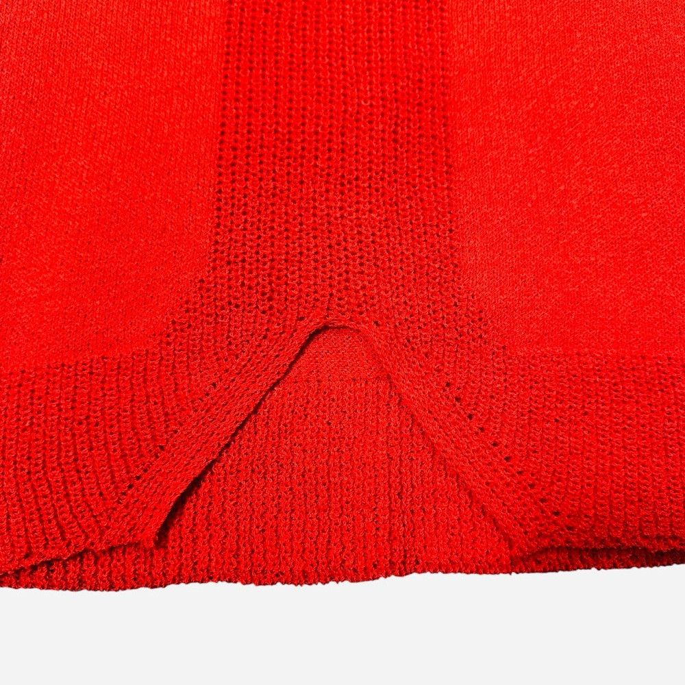 Other Pôles Paris Red Viscose Long Sleeve Knit Sweater Made In Fr Size S / US 4 / IT 40 - 5 Thumbnail