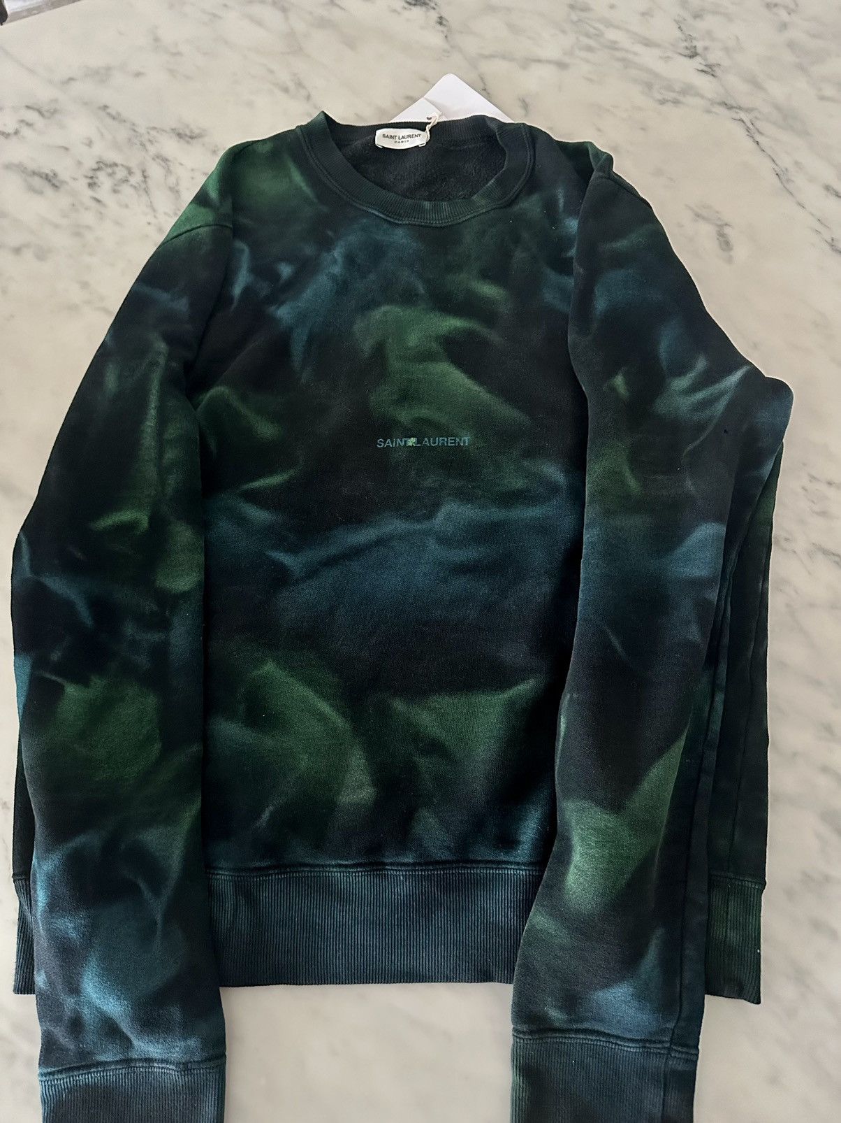 Saint Laurent Paris Saint Laurent Sweatshirt - Tie Dye Size US M / EU 48-50 / 2 - 2 Thumbnail